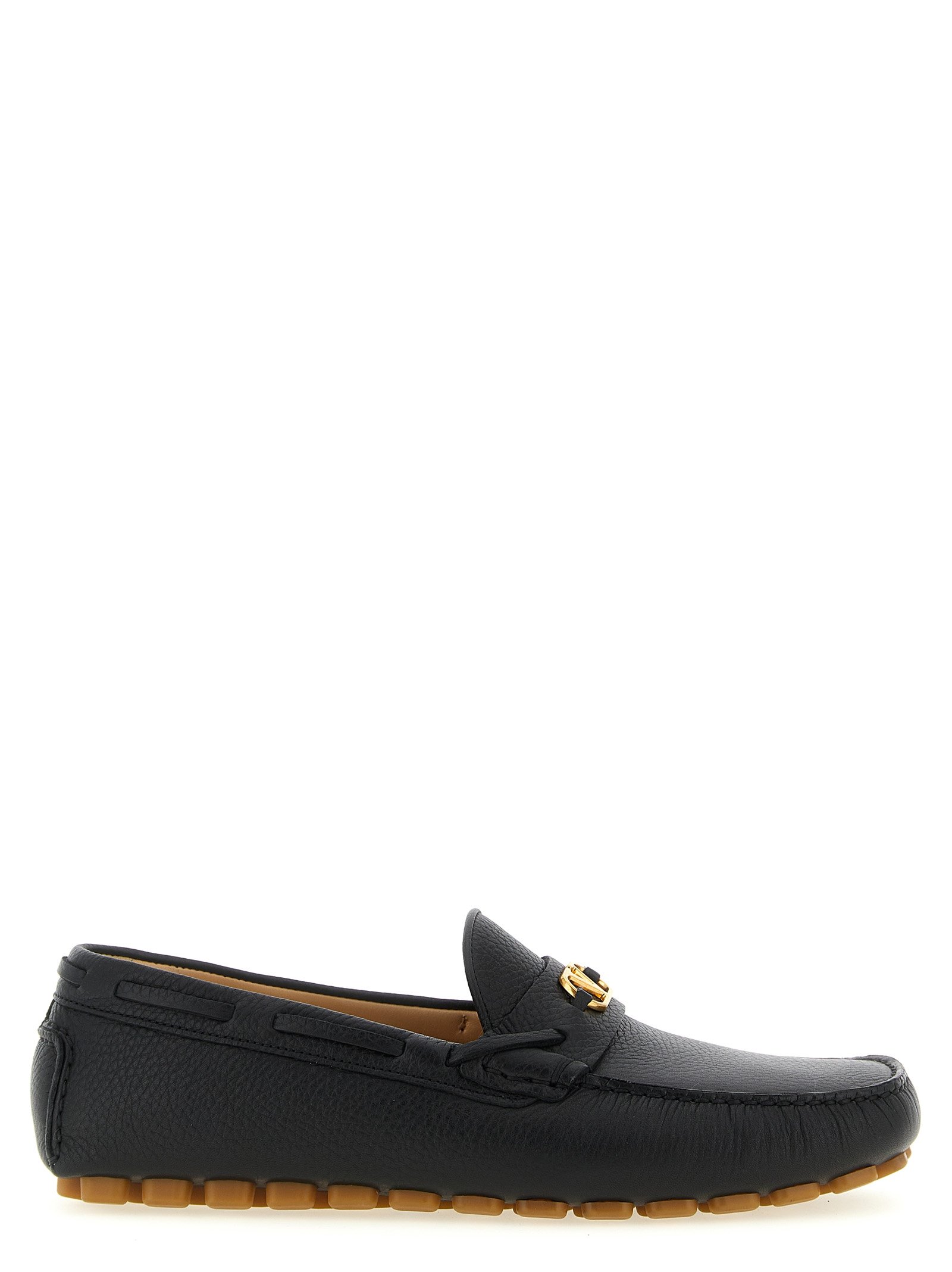 Valentino Garavani zwart kalfsleren instapper loafers