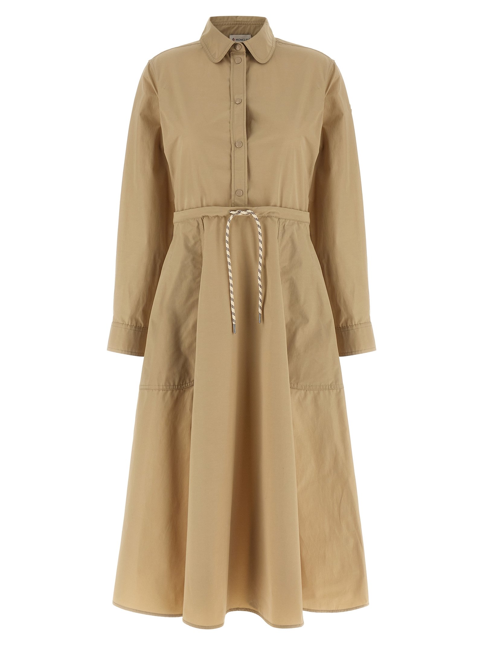 Moncler Beige polyester Long jurk