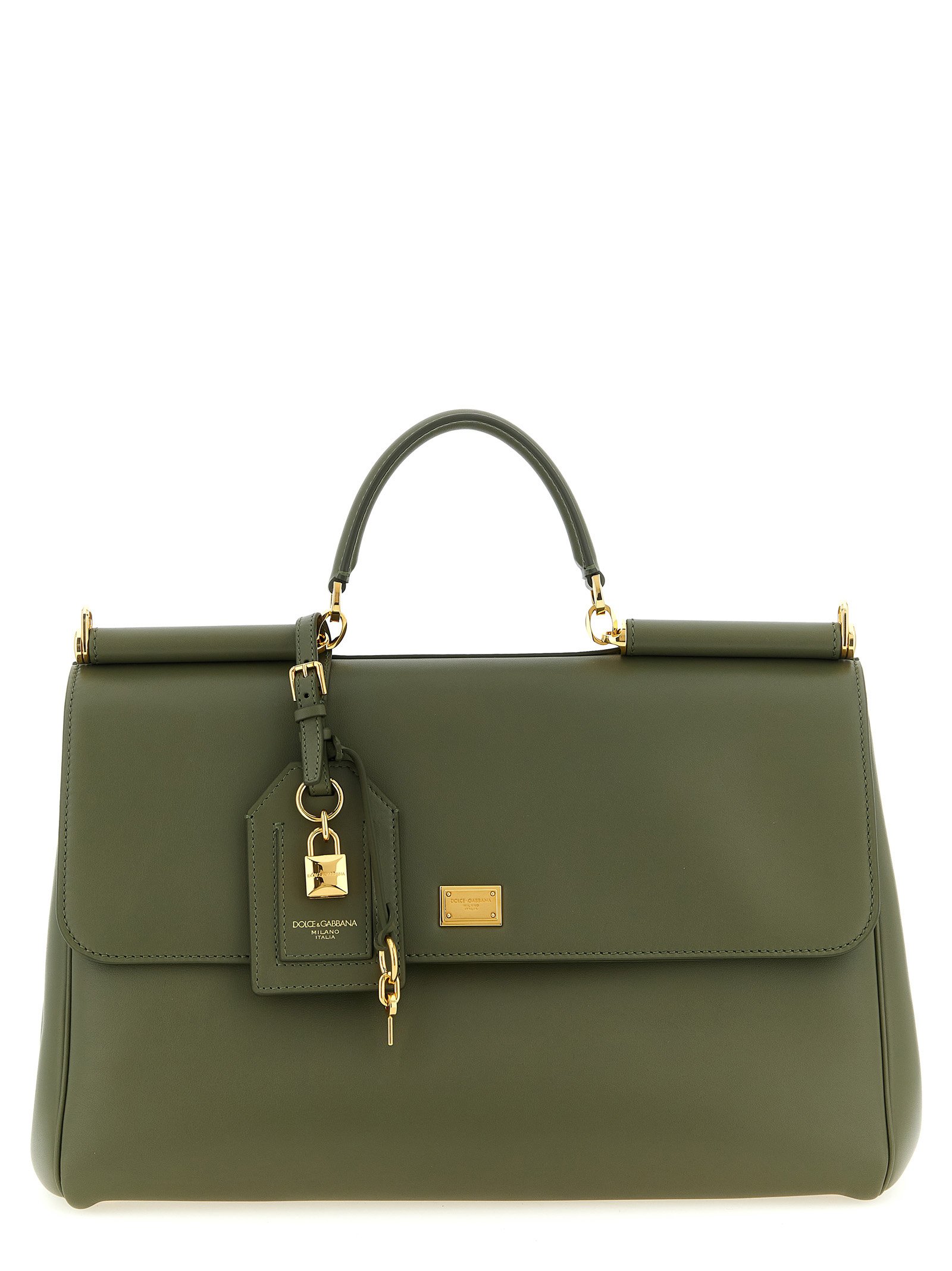 Dolce & Gabbana tweekleurig kalfsleren handtas