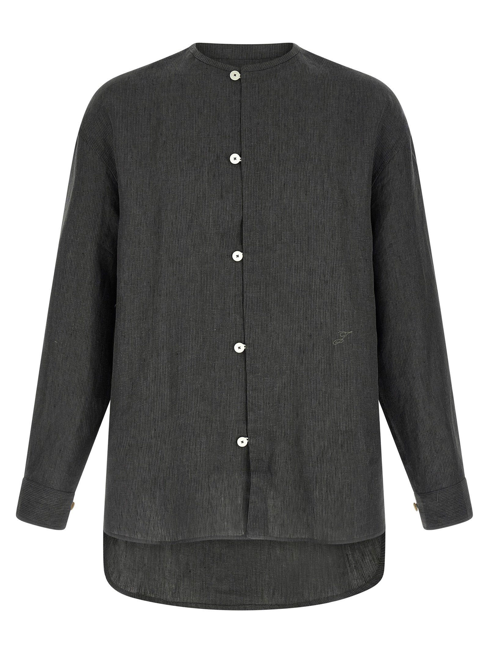 Jacquemus grijs linnen blouse
