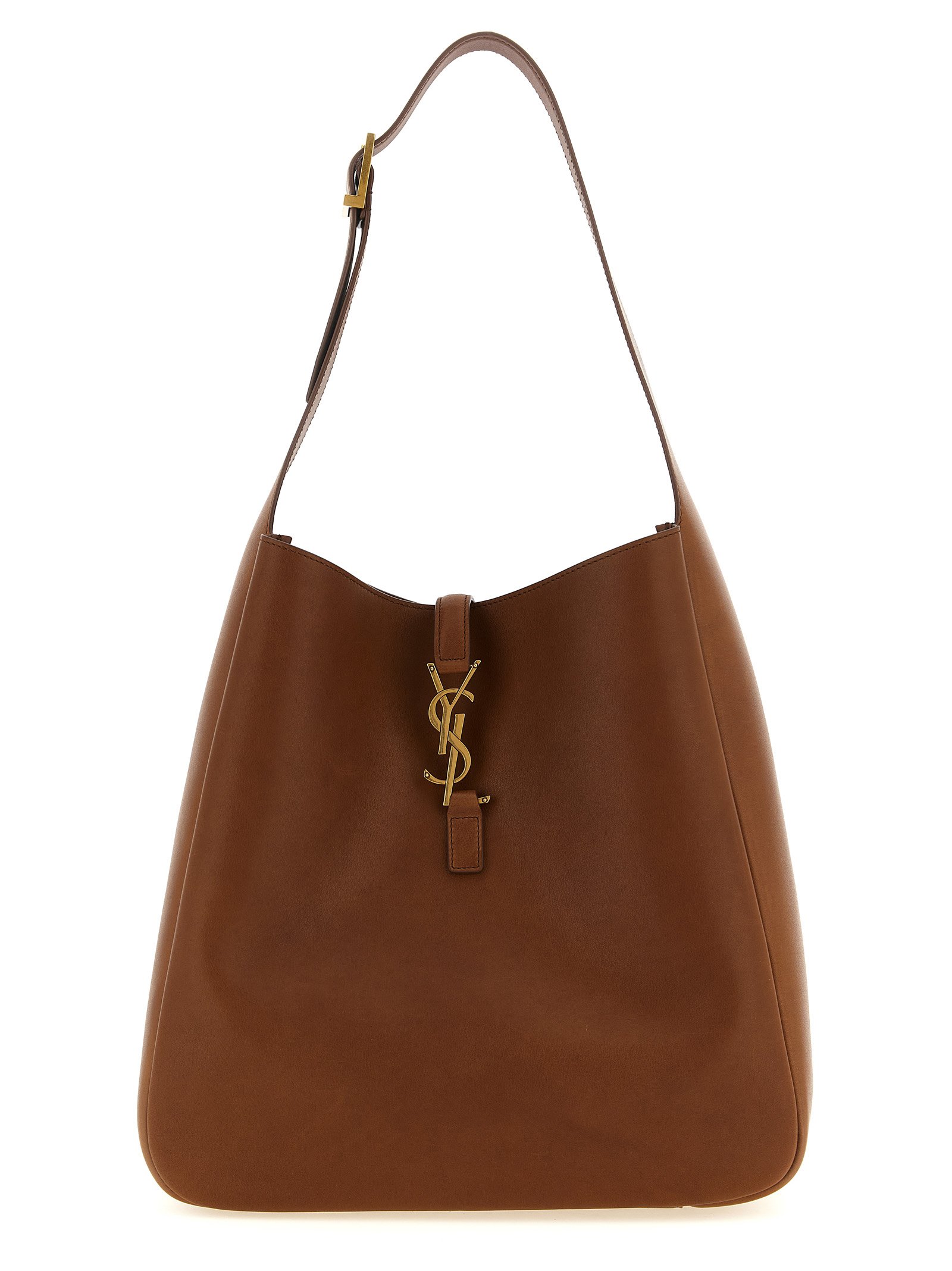 Saint Laurent bruin kalfsleren schoudertas