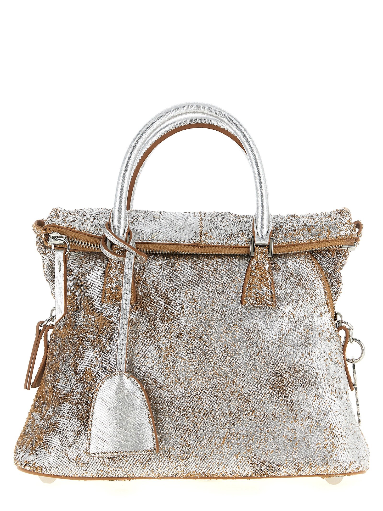 Maison Margiela zilverkleurig Lambskin handtas