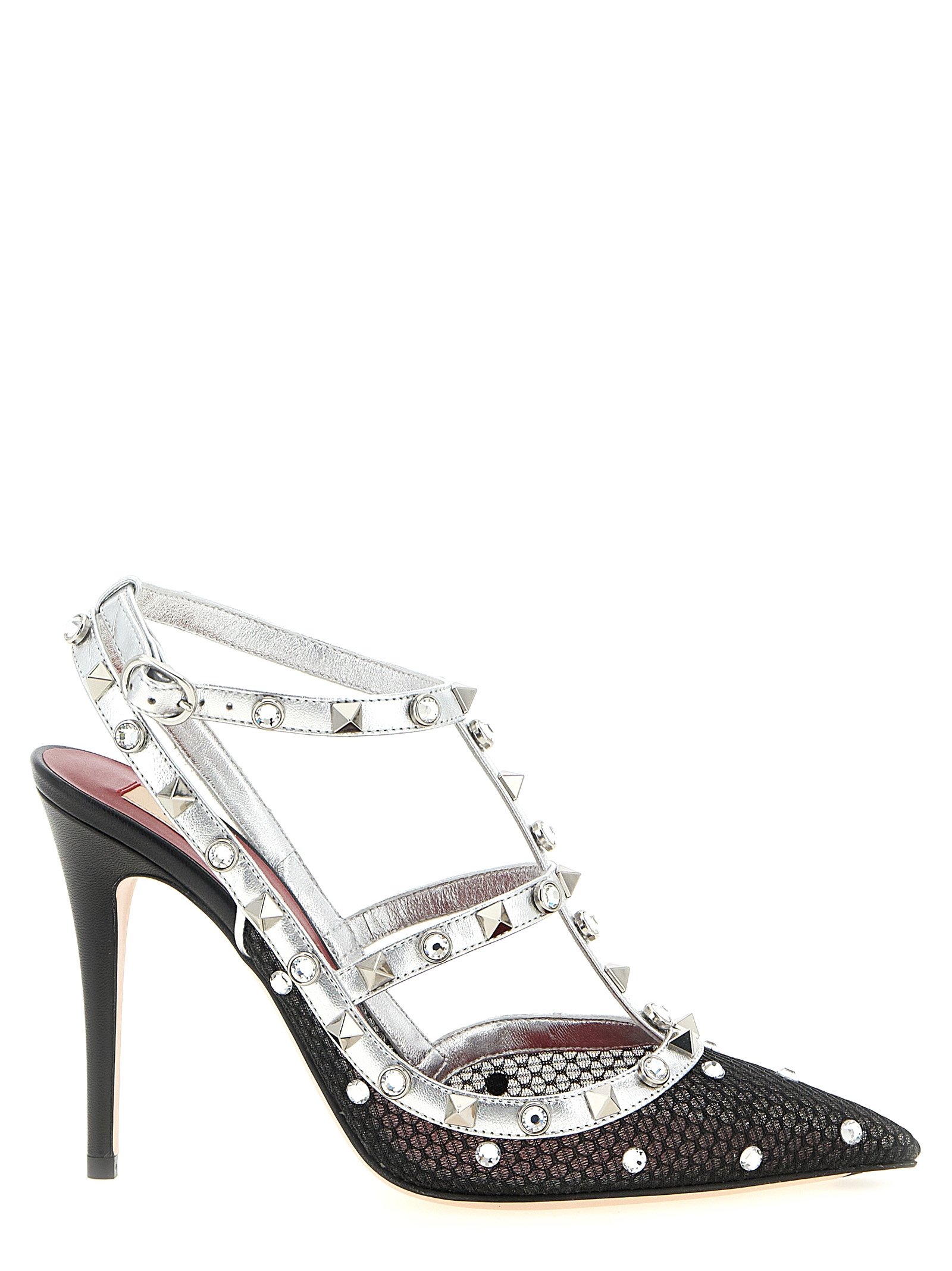 Valentino Garavani meerkleurig polyester hoge hak pumps