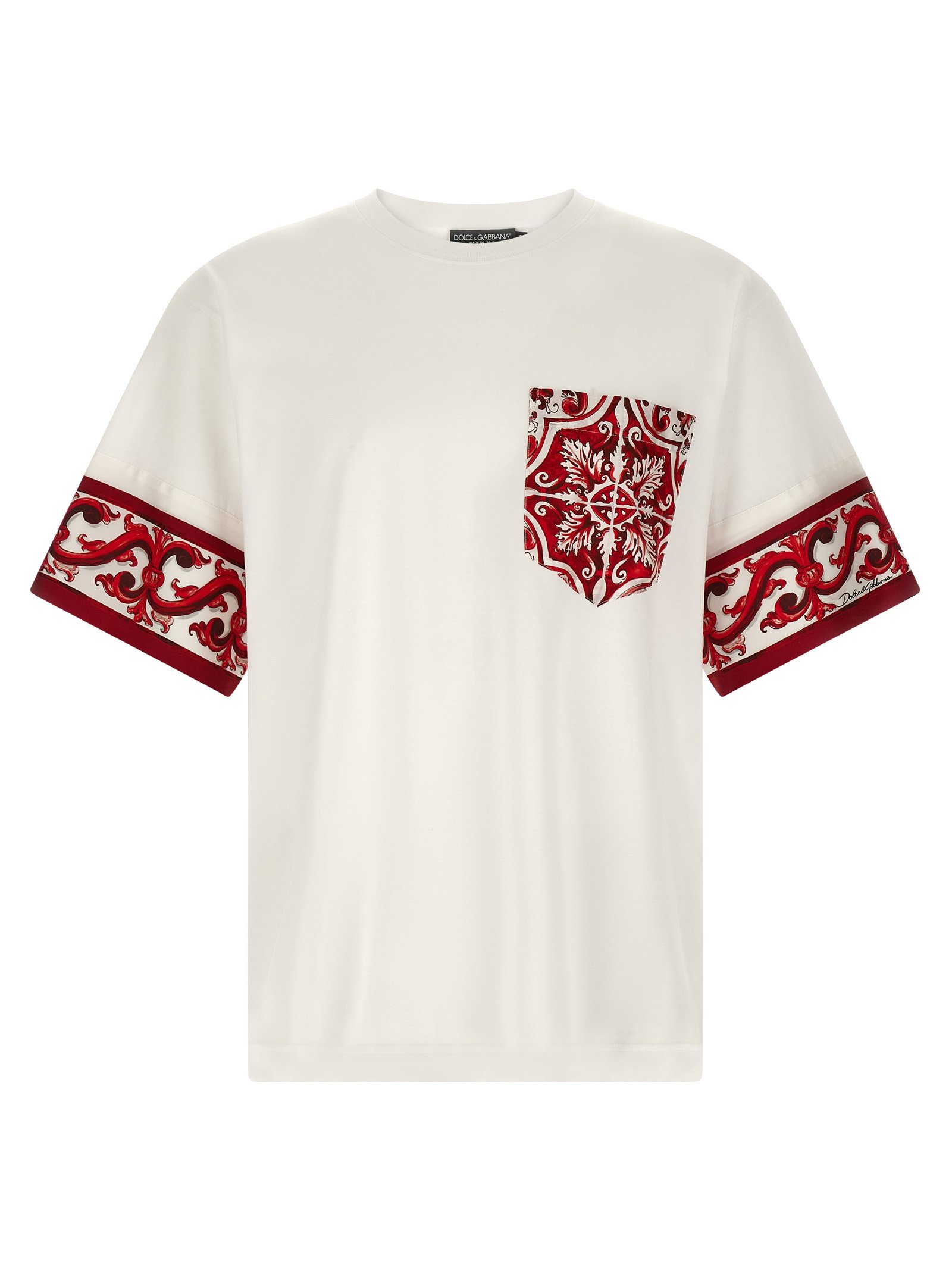 Dolce & Gabbana rood katoenen T-shirt