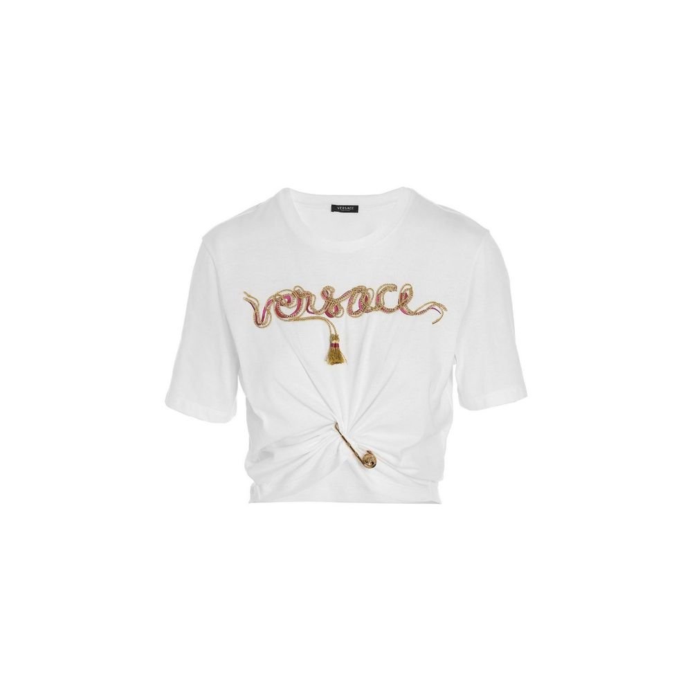 Versace wit katoenen T-shirt