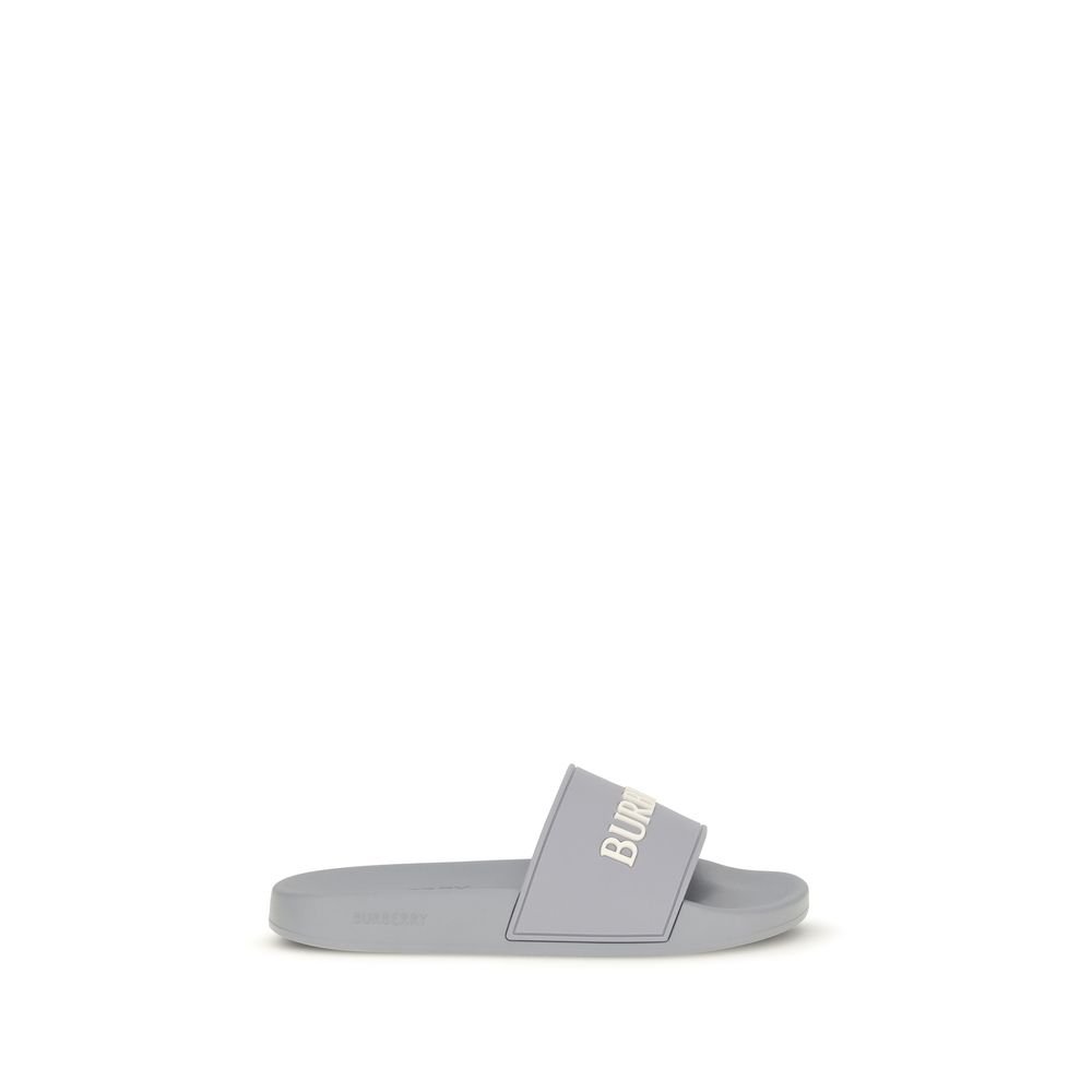 Burberry grijs rubber Slides