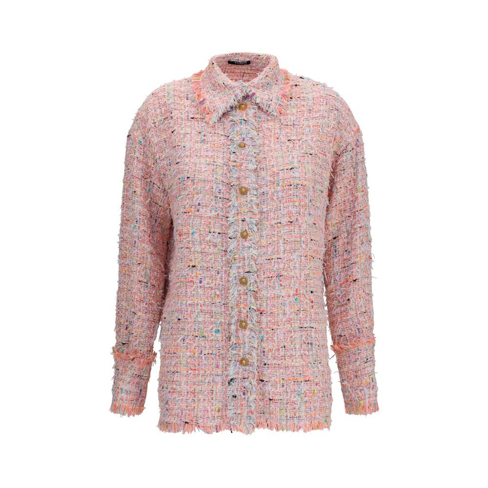 Balmain meerkleurig polyamide dessin overhemd