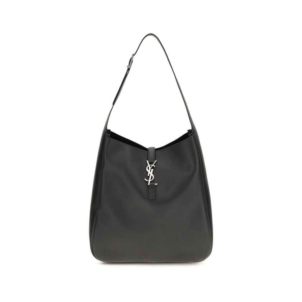 Saint Laurent zwart kalfsleren schoudertas