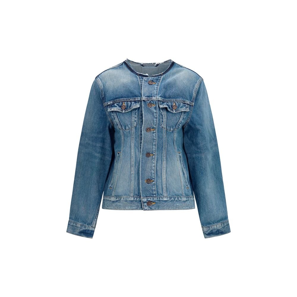 Balenciaga blauw wollen spijkerjas