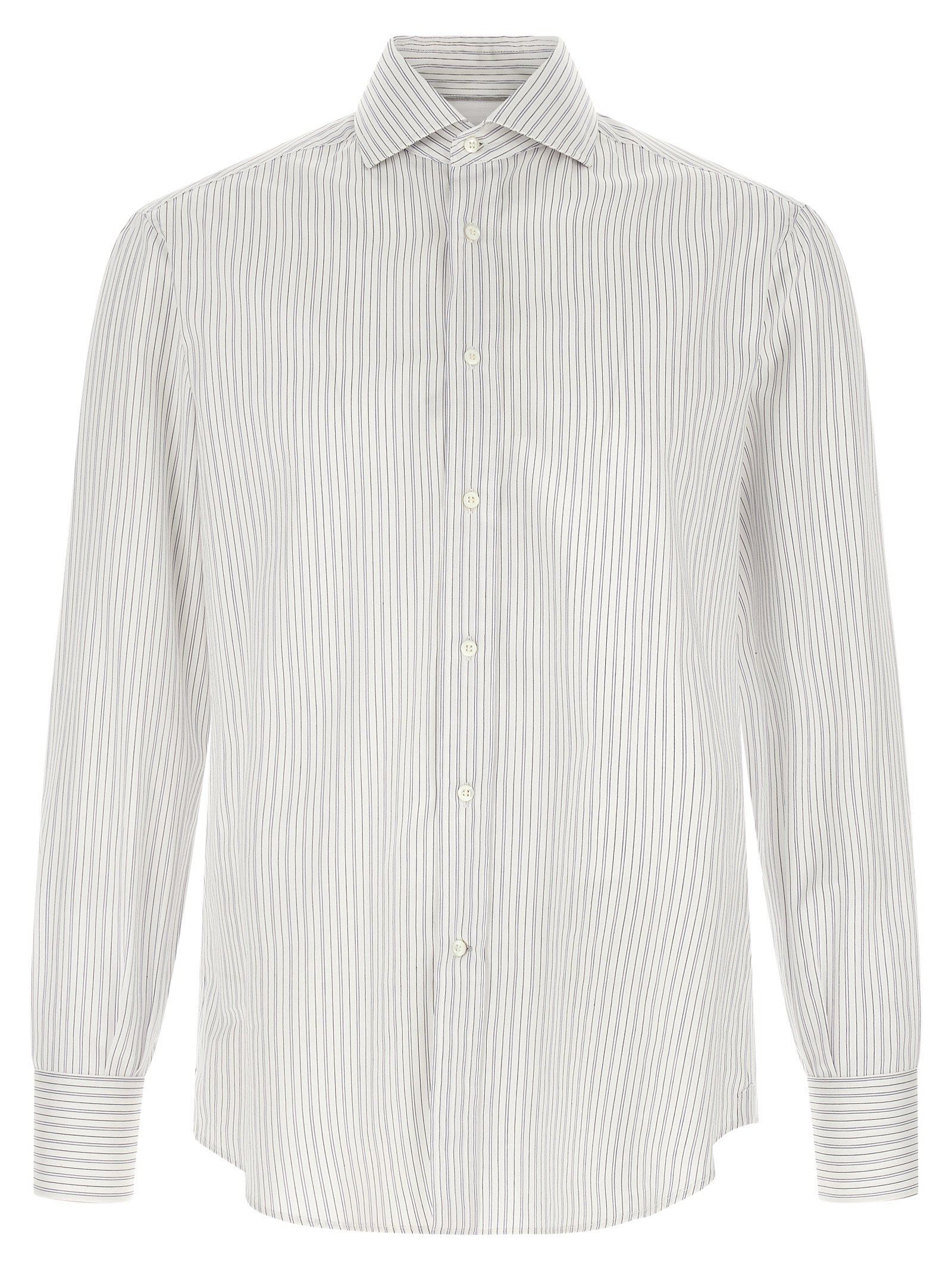 Brunello Cucinelli blauw katoenen blouse