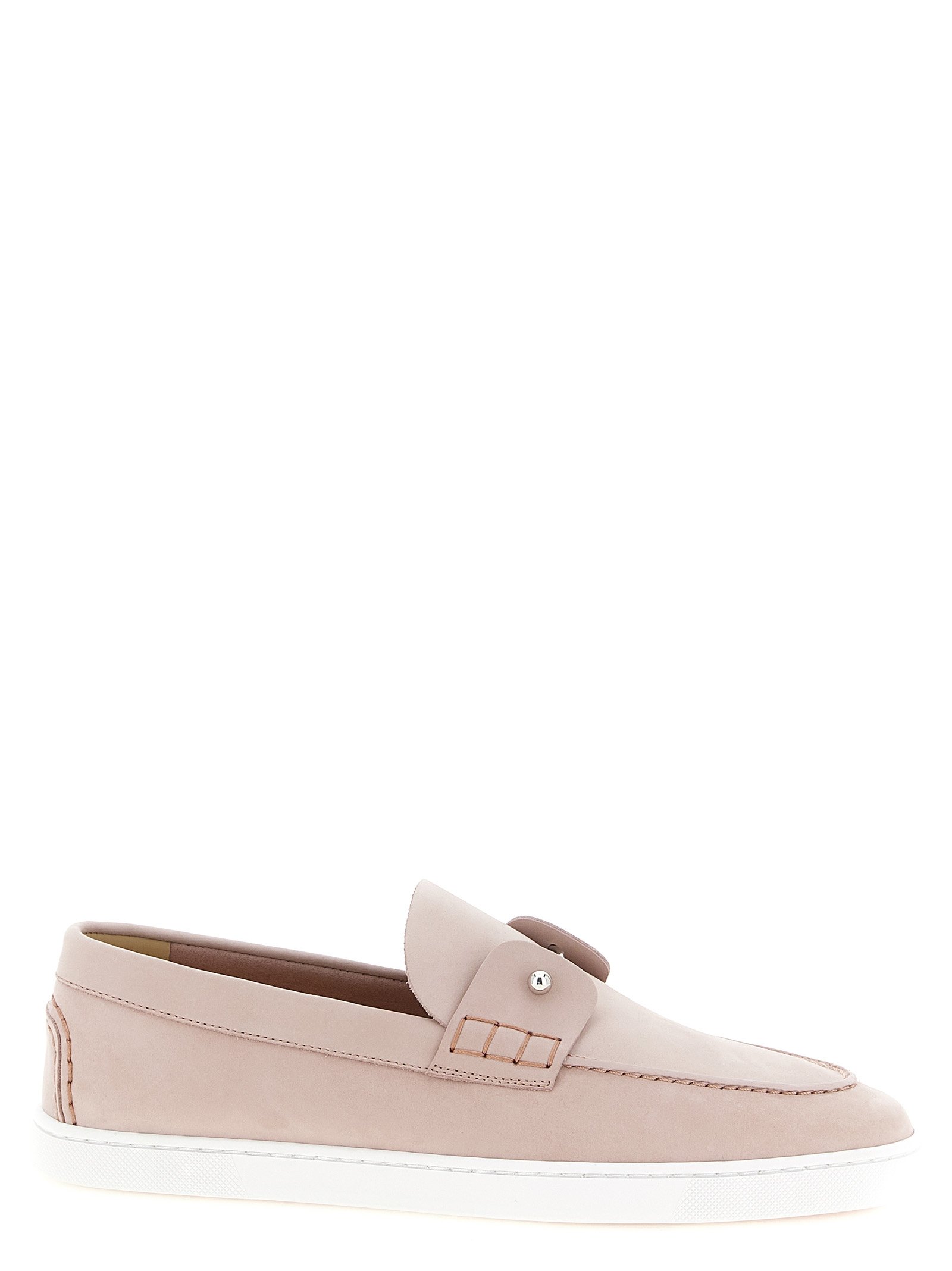 Christian Louboutin meerkleurig kalfsleren instapper loafers
