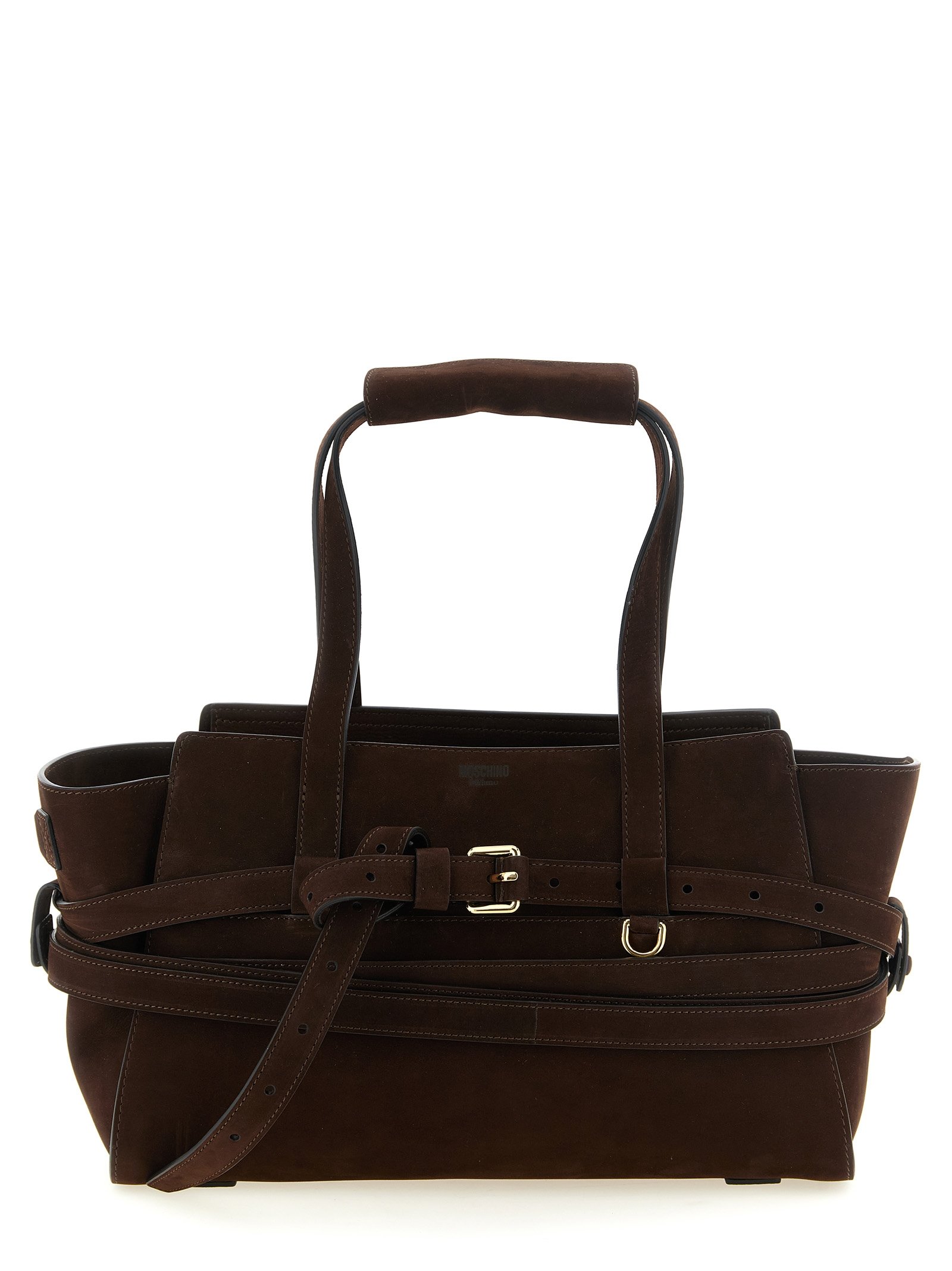 Moschino bruin kalfsleren handtas