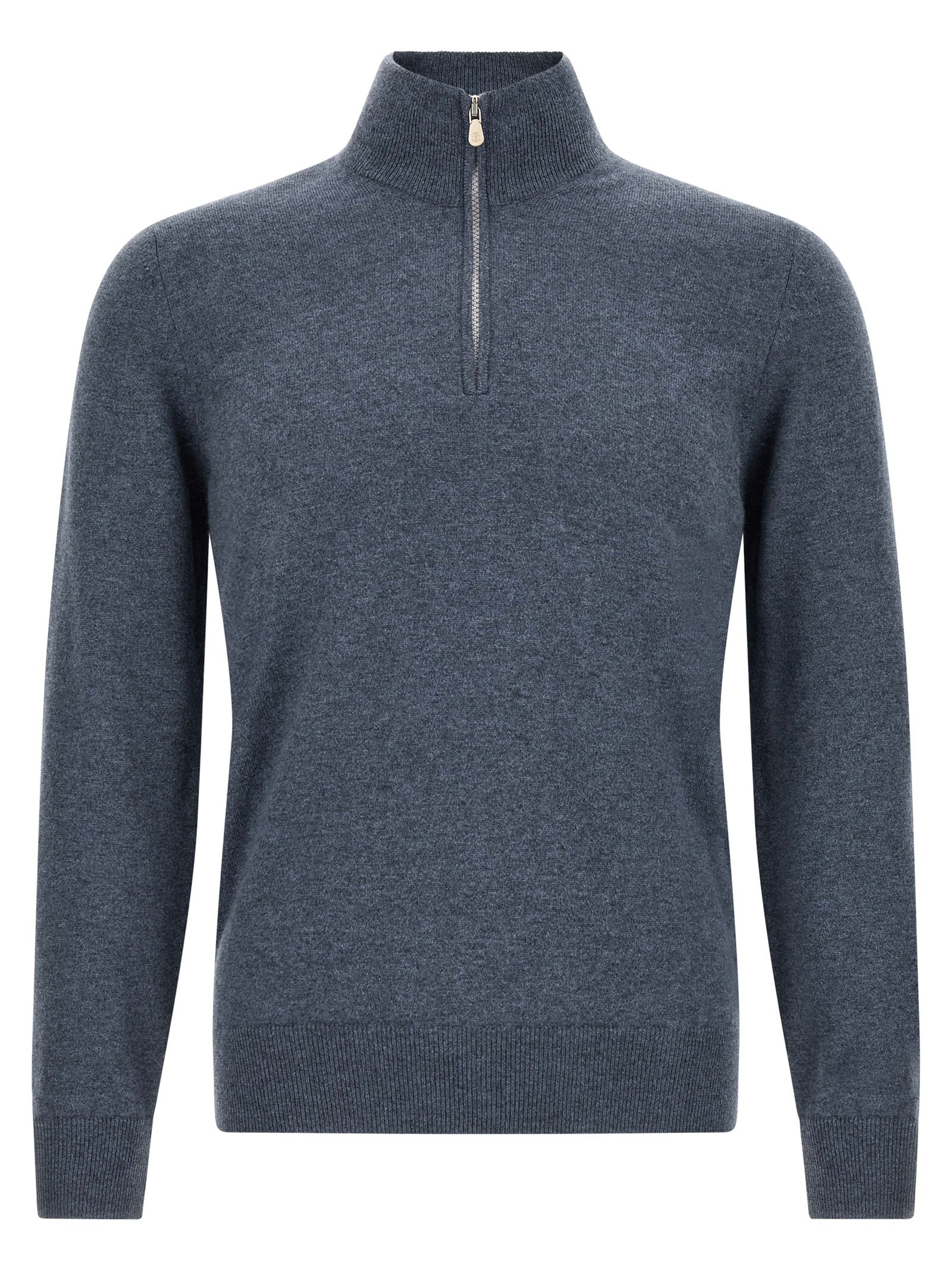 Brunello Cucinelli blauw kasjmieren vest