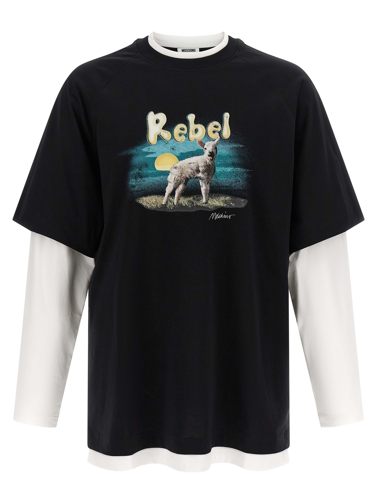 Moschino meerkleurig katoenen T-shirt
