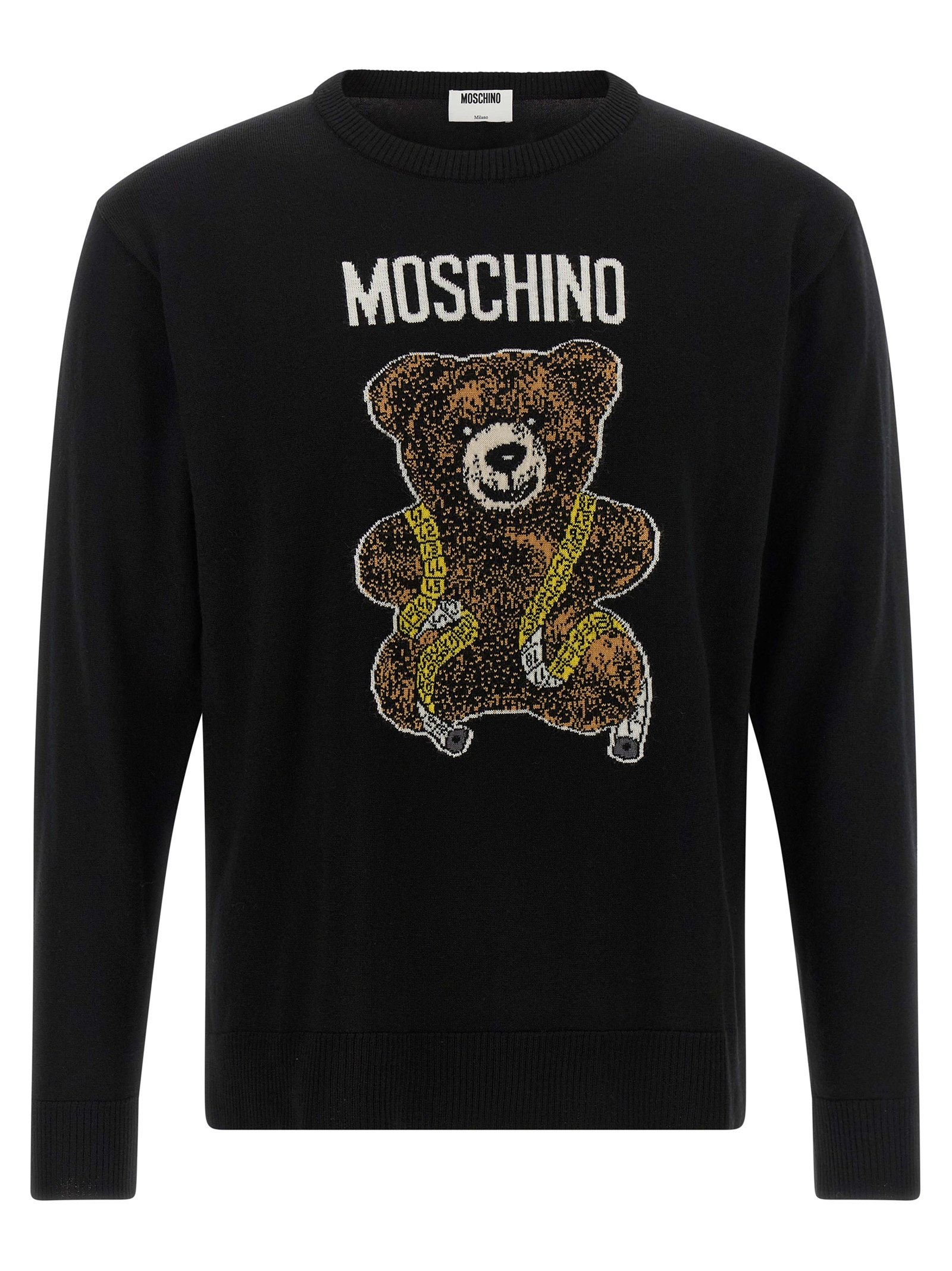 Moschino zwart Virgin wollen vest