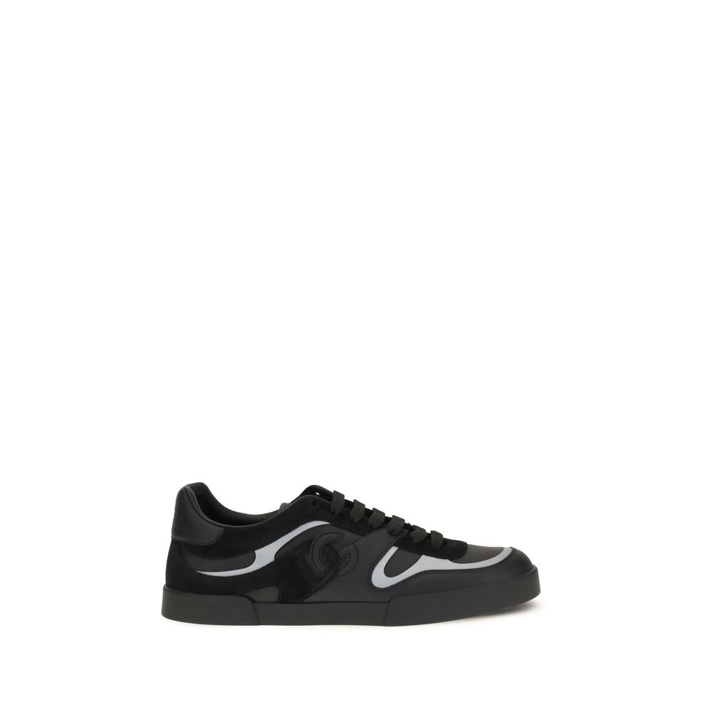Dolce & Gabbana zwart kalfsleren sneakers