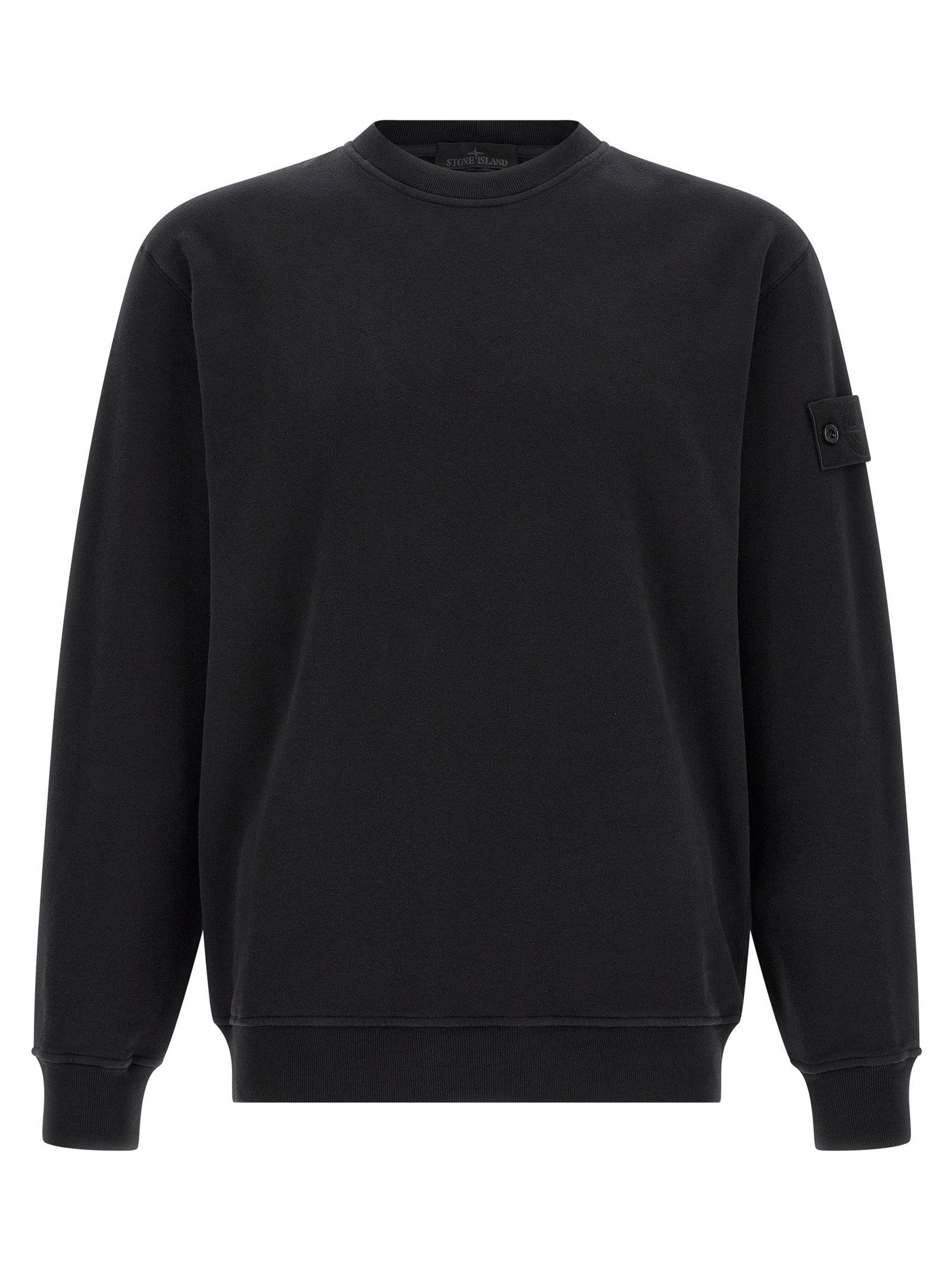 Stone Island zwart katoenen sweatshirt