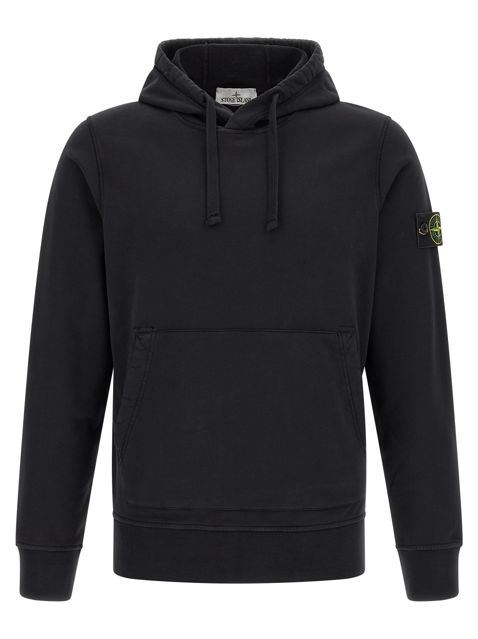 Stone Island zwart katoenen sweatshirt