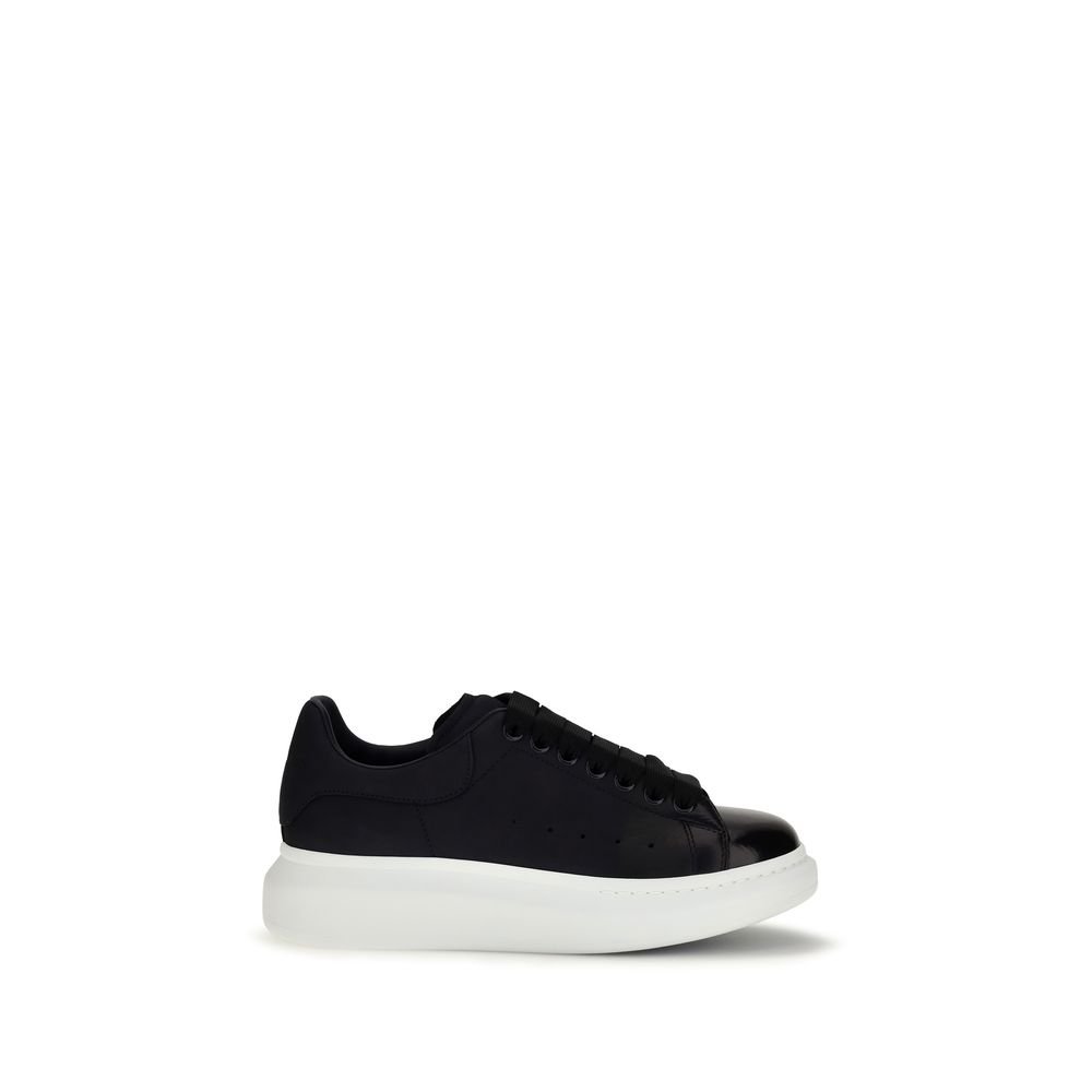 Alexander McQueen blauw kalfsleren chunky sneakers