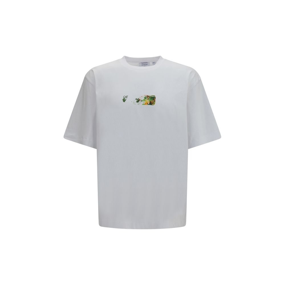 Off-wit wit katoenen T-shirt