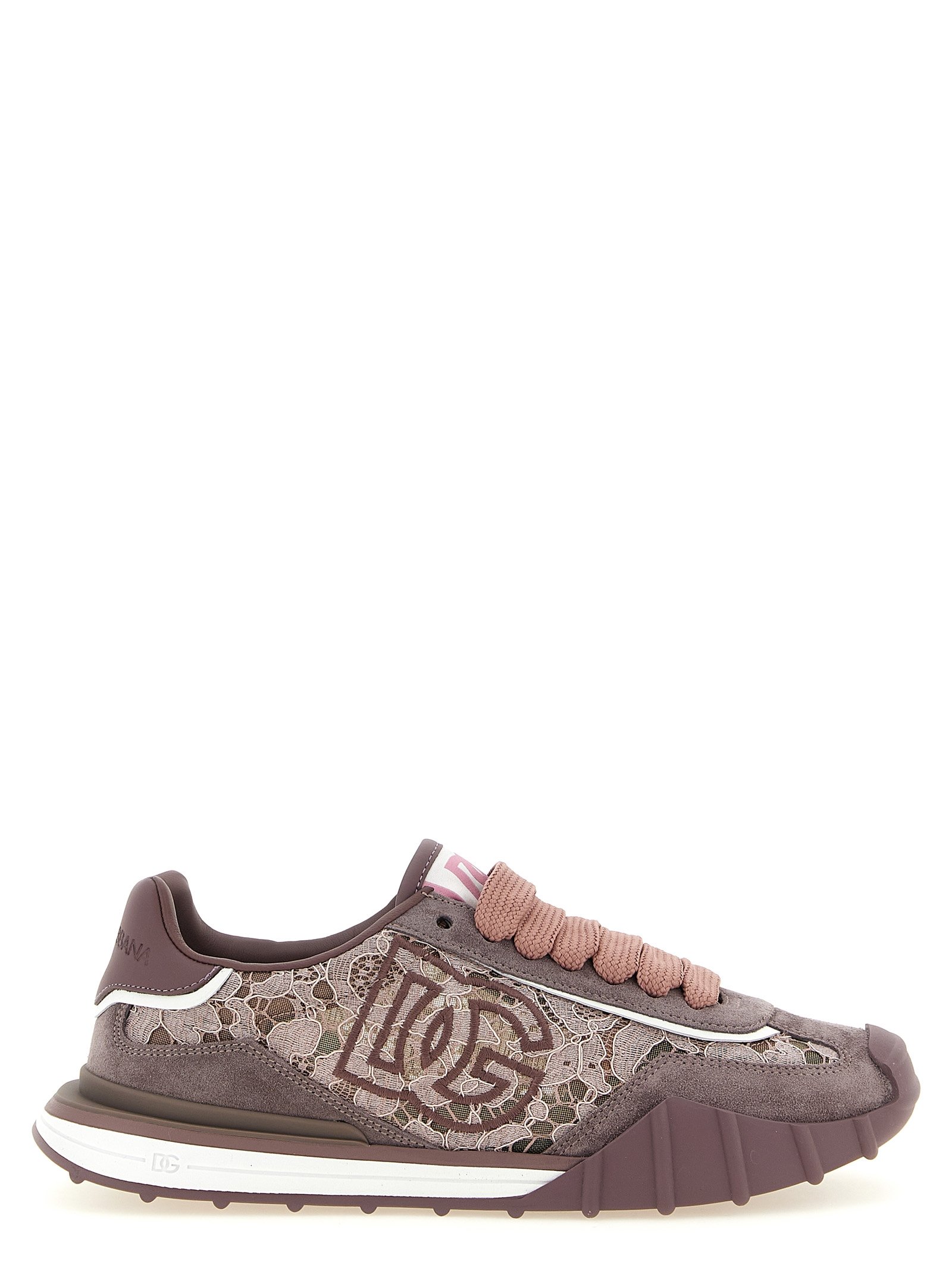 Dolce & Gabbana paars leren sportsneakers
