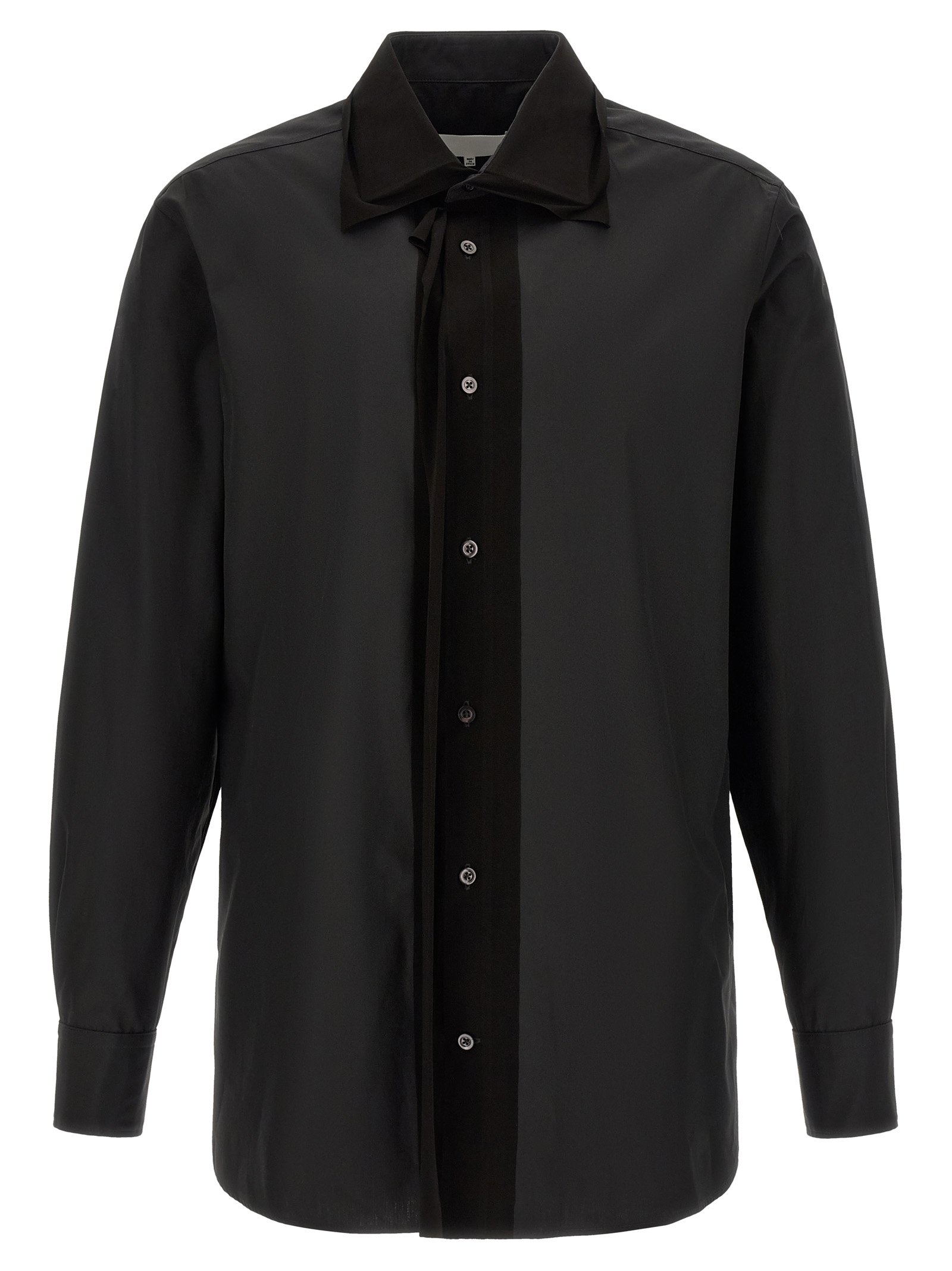 Maison Margiela zwart katoenen blouse