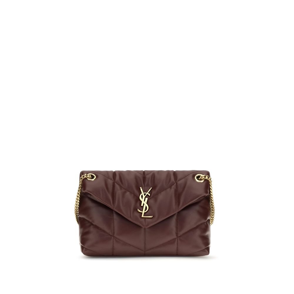 Saint Laurent bordeauxrood Lamb leren schoudertas
