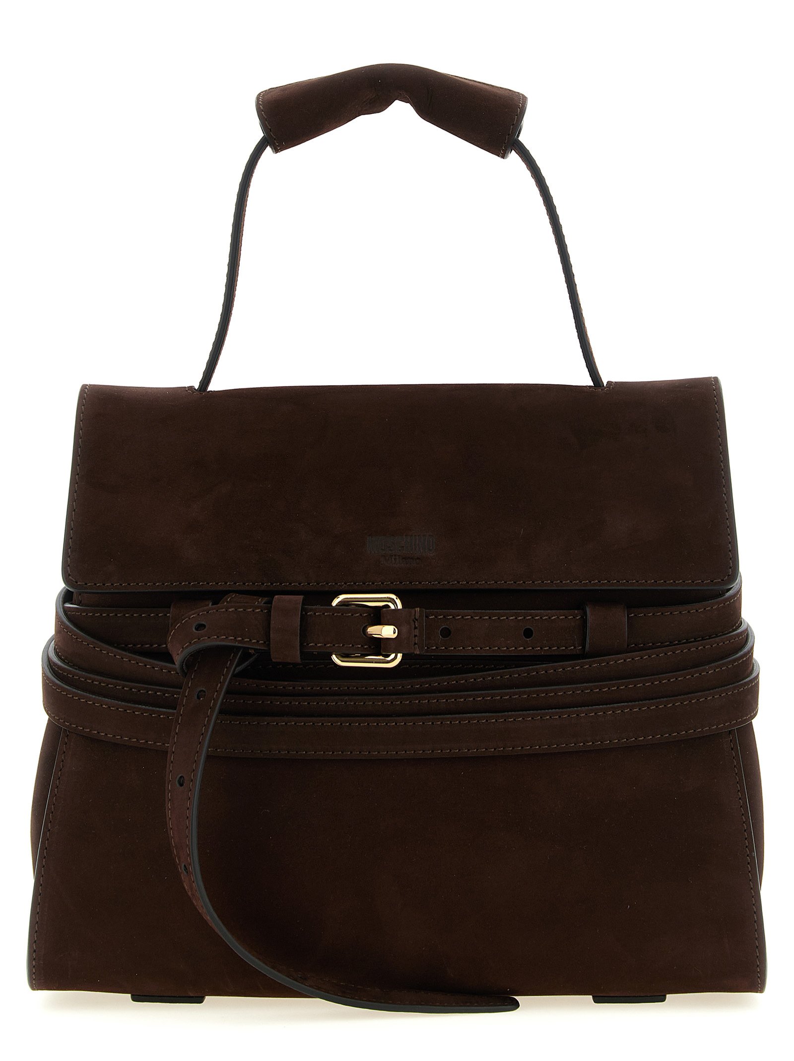 Moschino bruin kalfsleren handtas