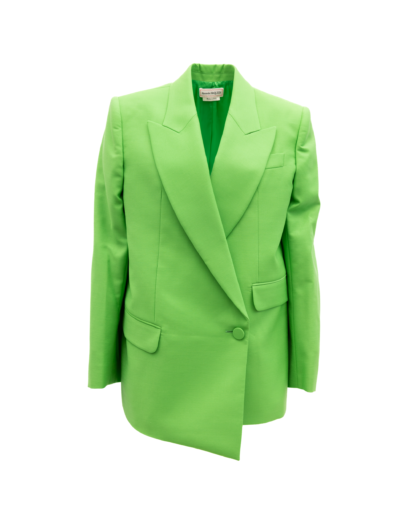 Alexander McQueen groen dames wollen Blazer