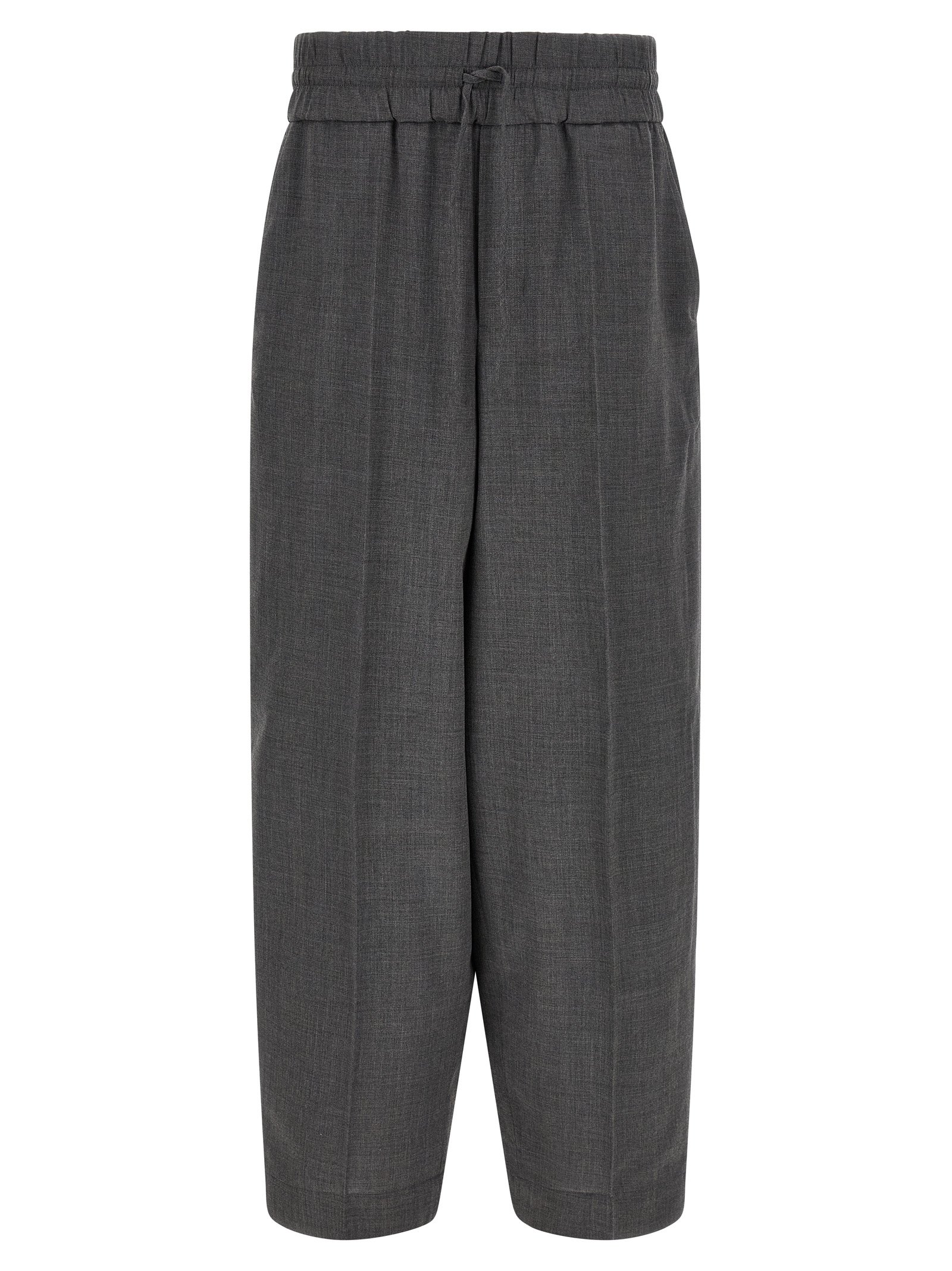 Ami Paris grijs Virgin wollen casual broek