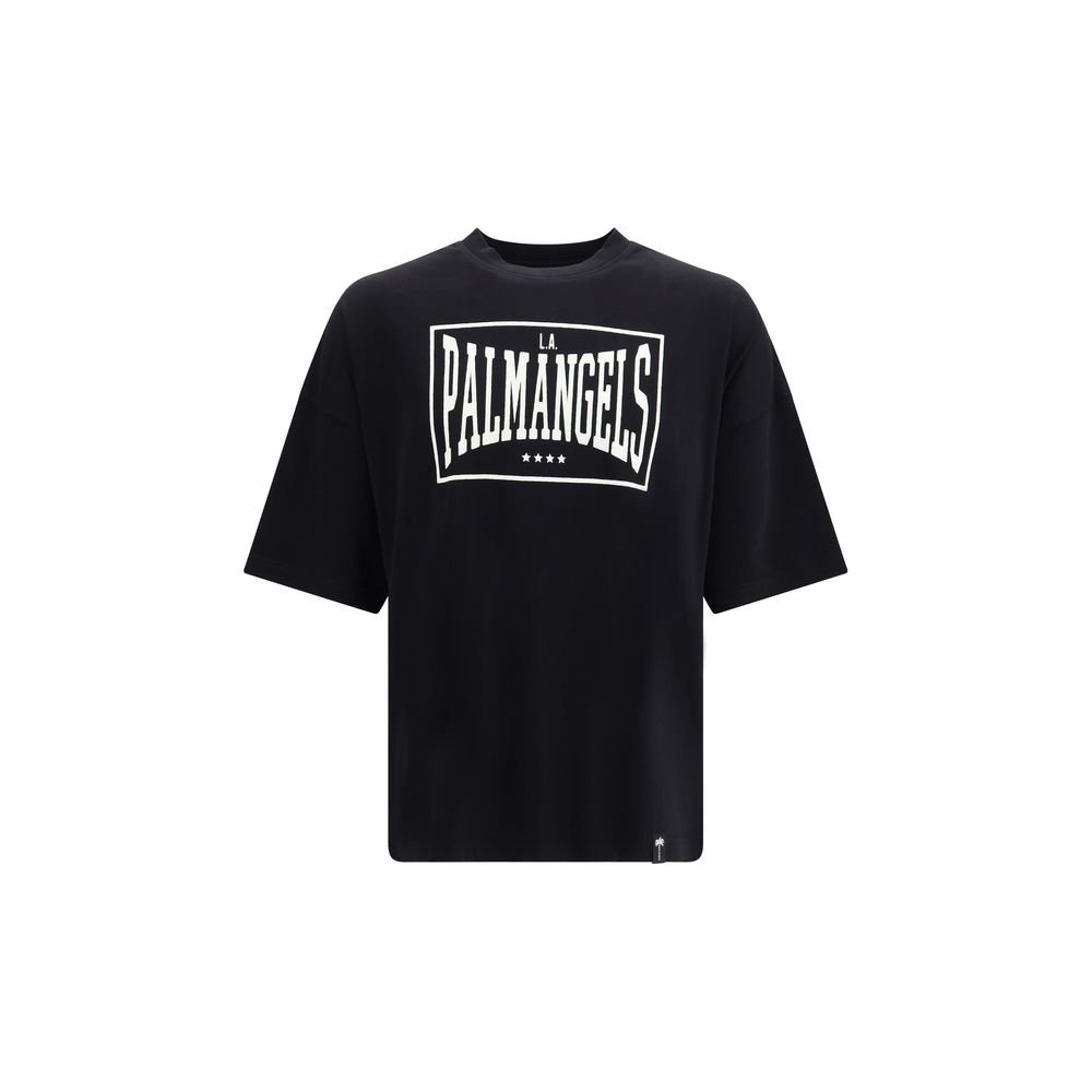 Palm Angels zwart katoenen T-shirt