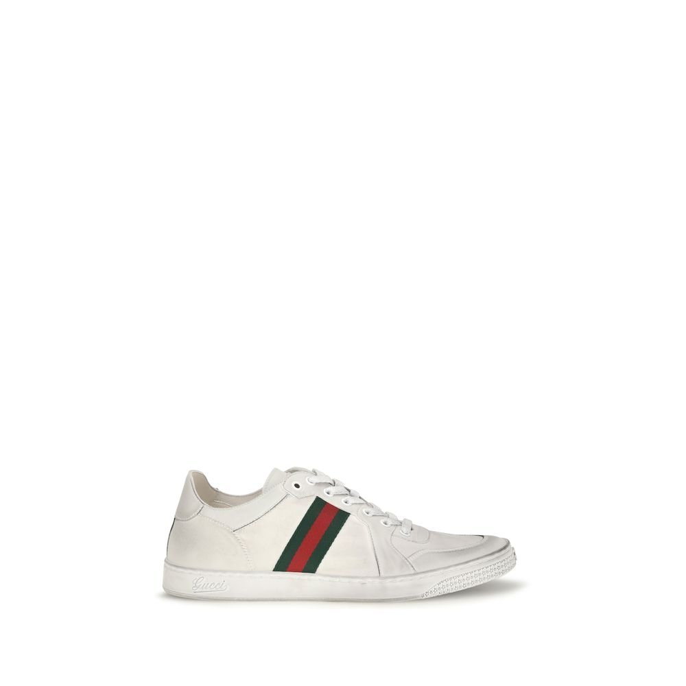 Gucci wit kalfsleren lage sneakers