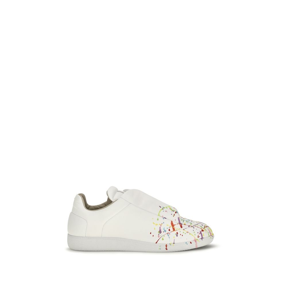 Maison Margiela wit kalfsleren lage sneakers
