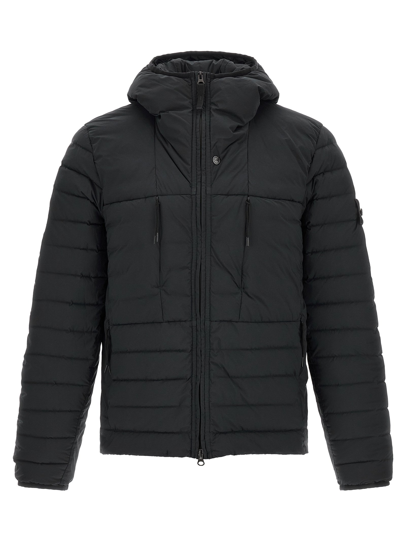 Stone Island zwart polyamide shelljack