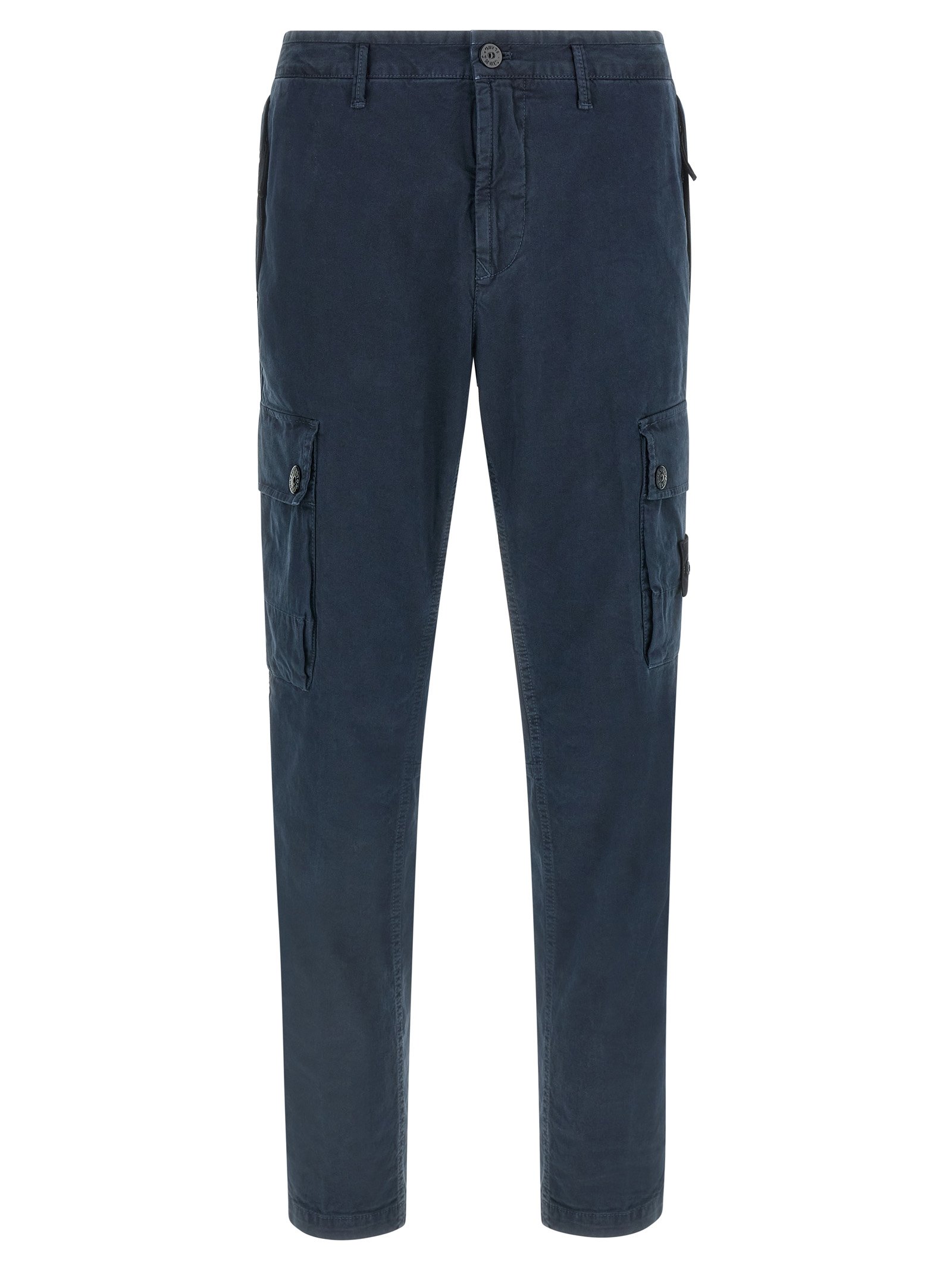 Stone Island blauw katoenen cargobroek