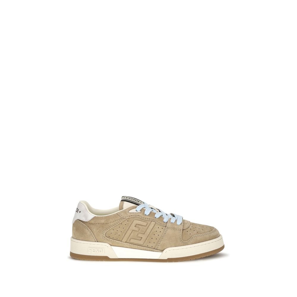 Fendi Beige suède leren sneakers