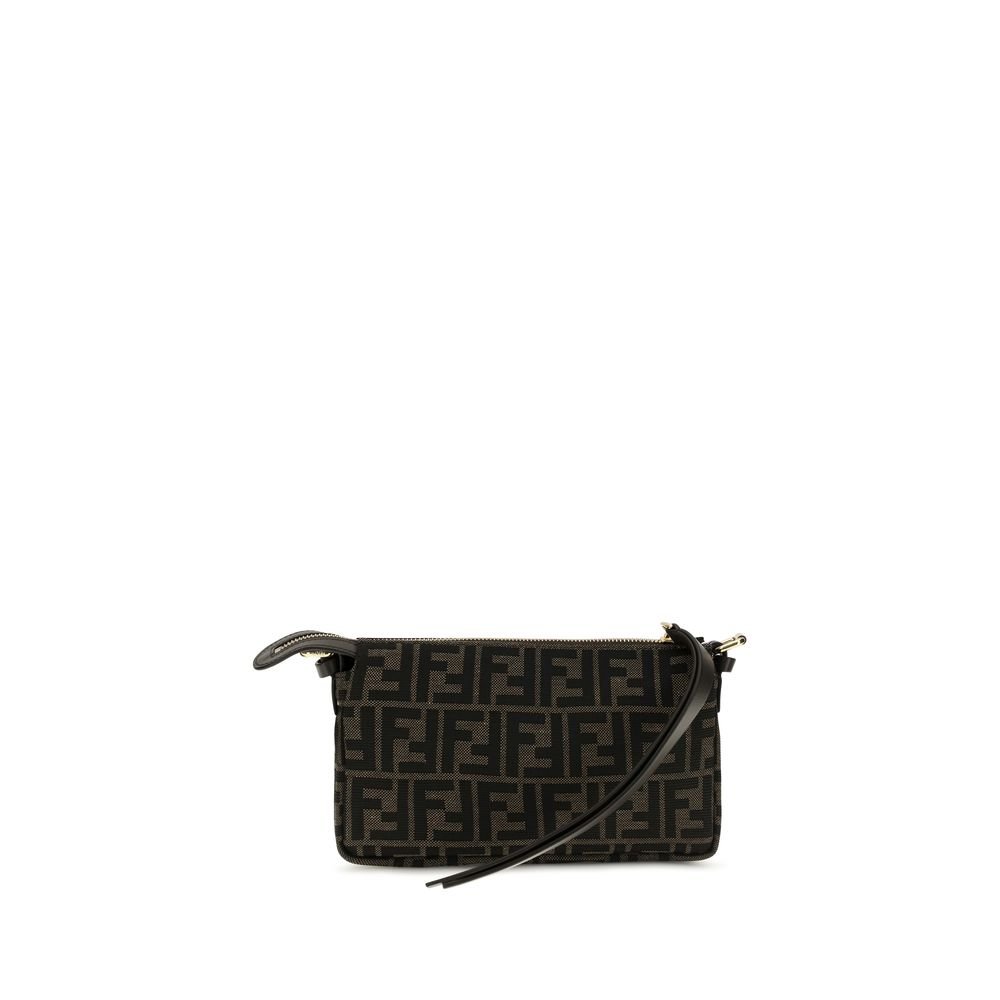Fendi bruin polyester schoudertas