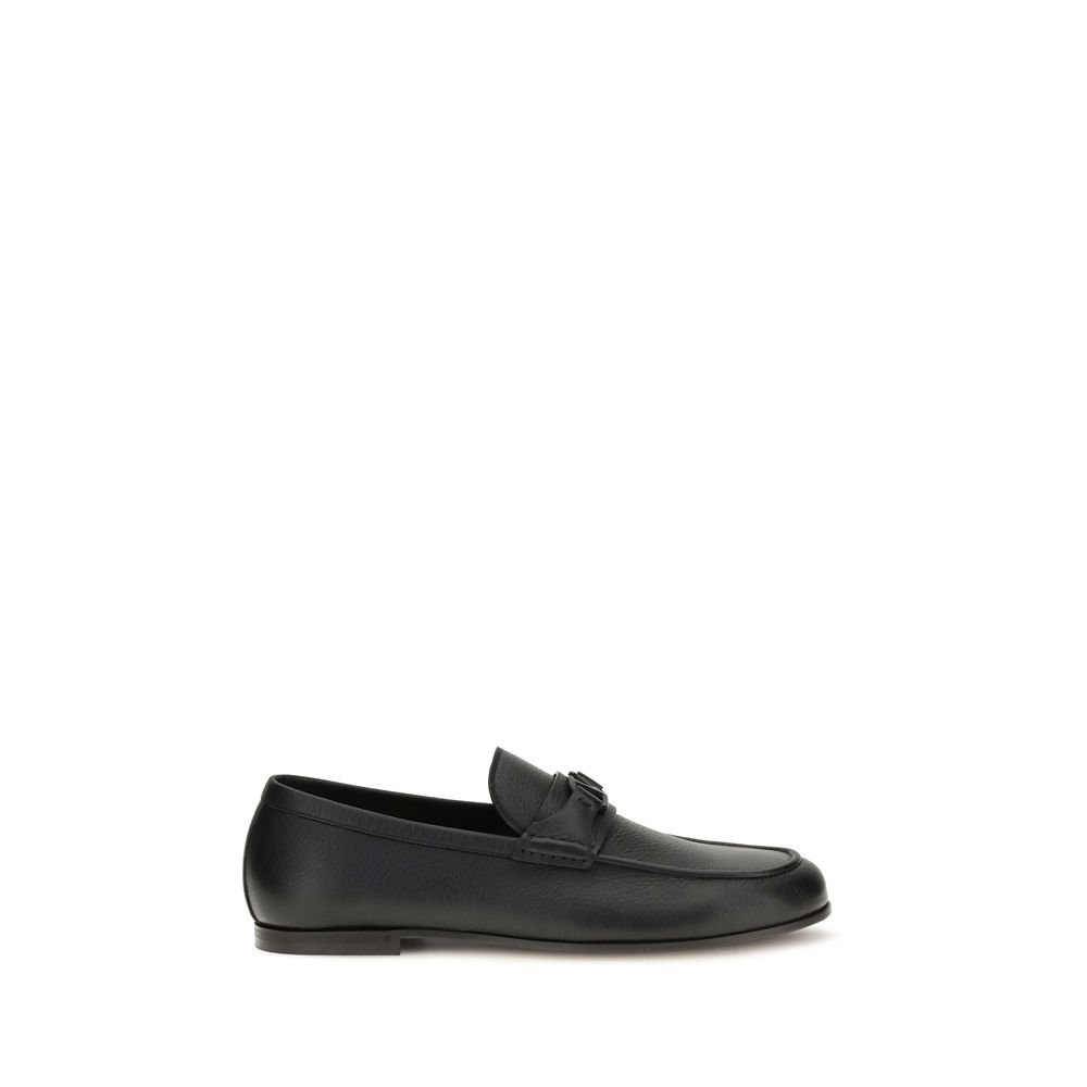Valentino Garavani zwart Deer instapper loafers