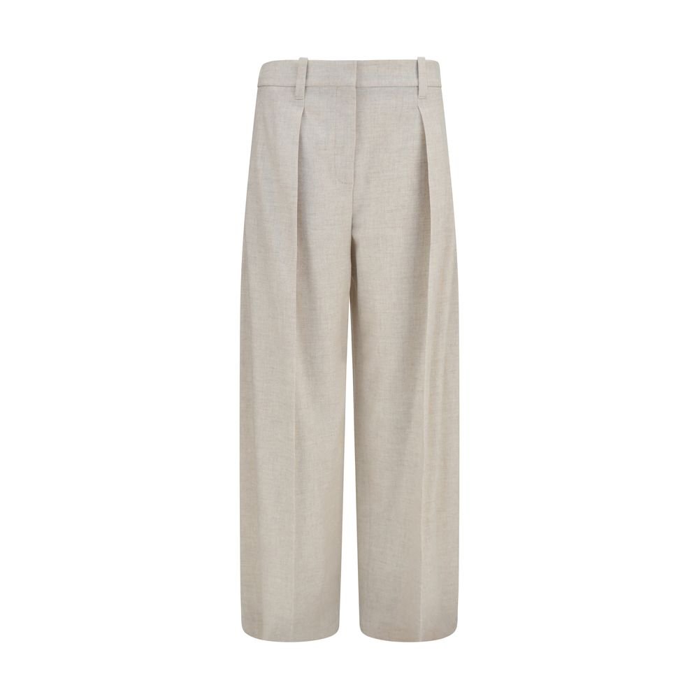 Brunello Cucinelli Beige wollen pantalon