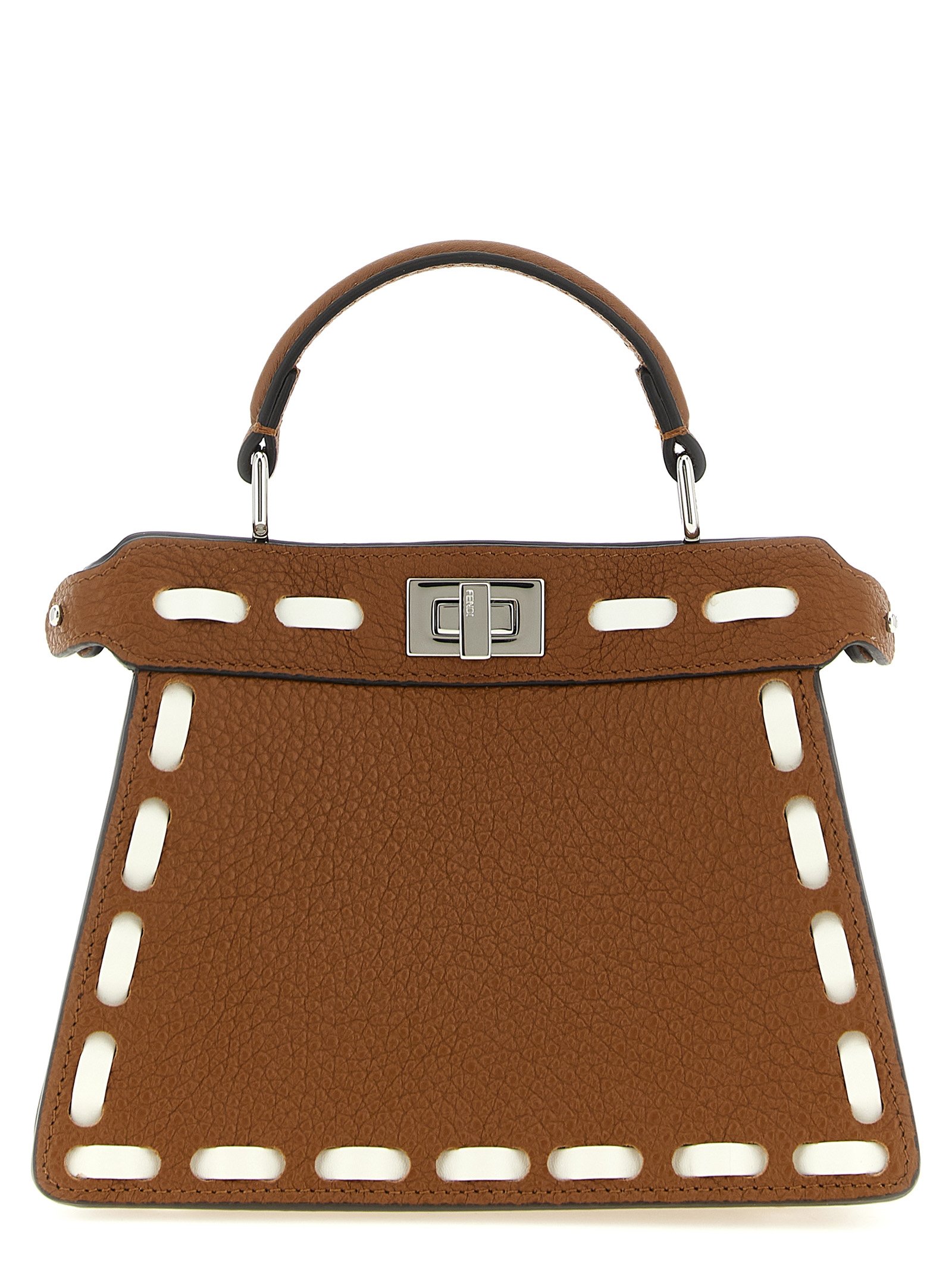 Fendi bruin kalfsleren handtas