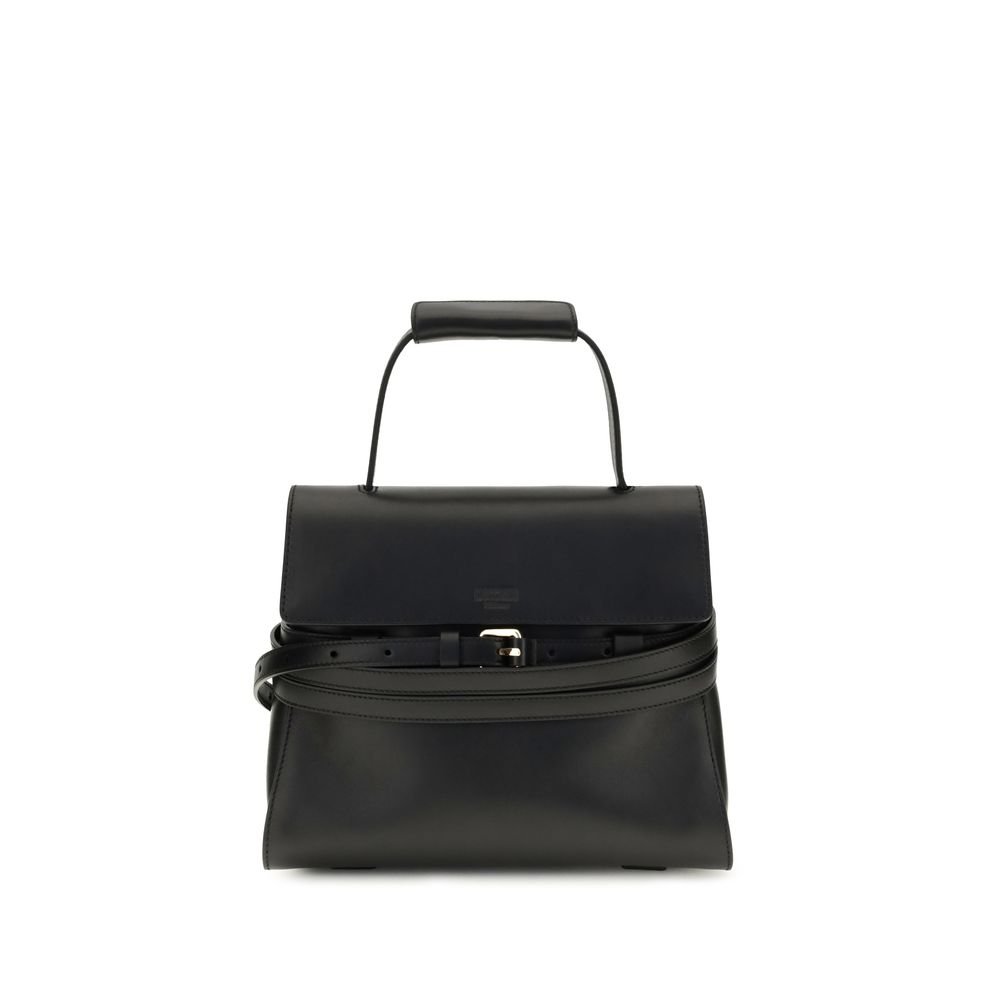 Moschino zwart kalfsleren schoudertas