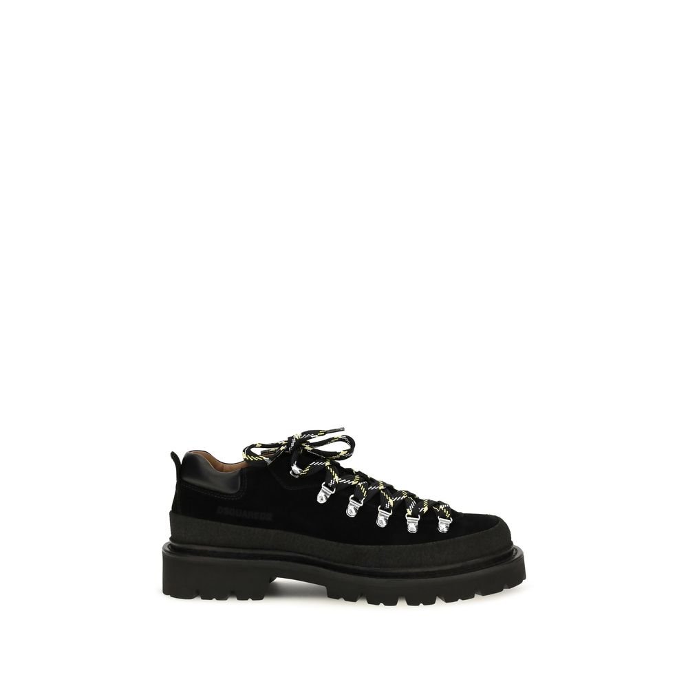 Dsquared² zwart kalfsleren sportsneakers