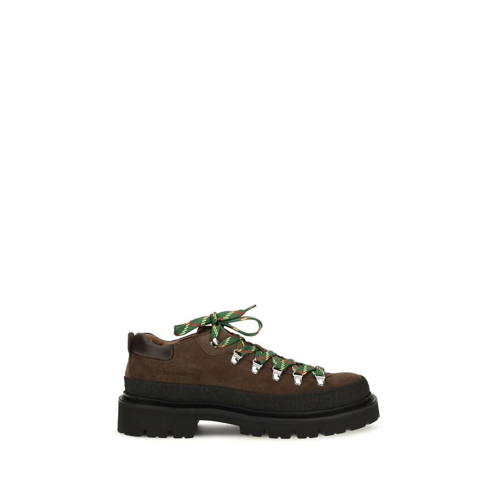 Dsquared² bruin kalfsleren veterboots