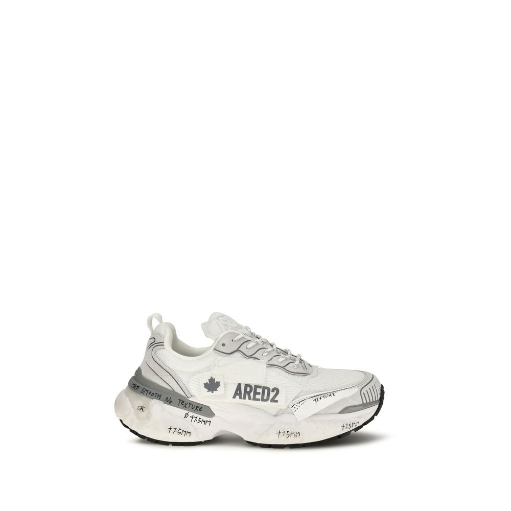 Dsquared² wit polyester sportsneakers