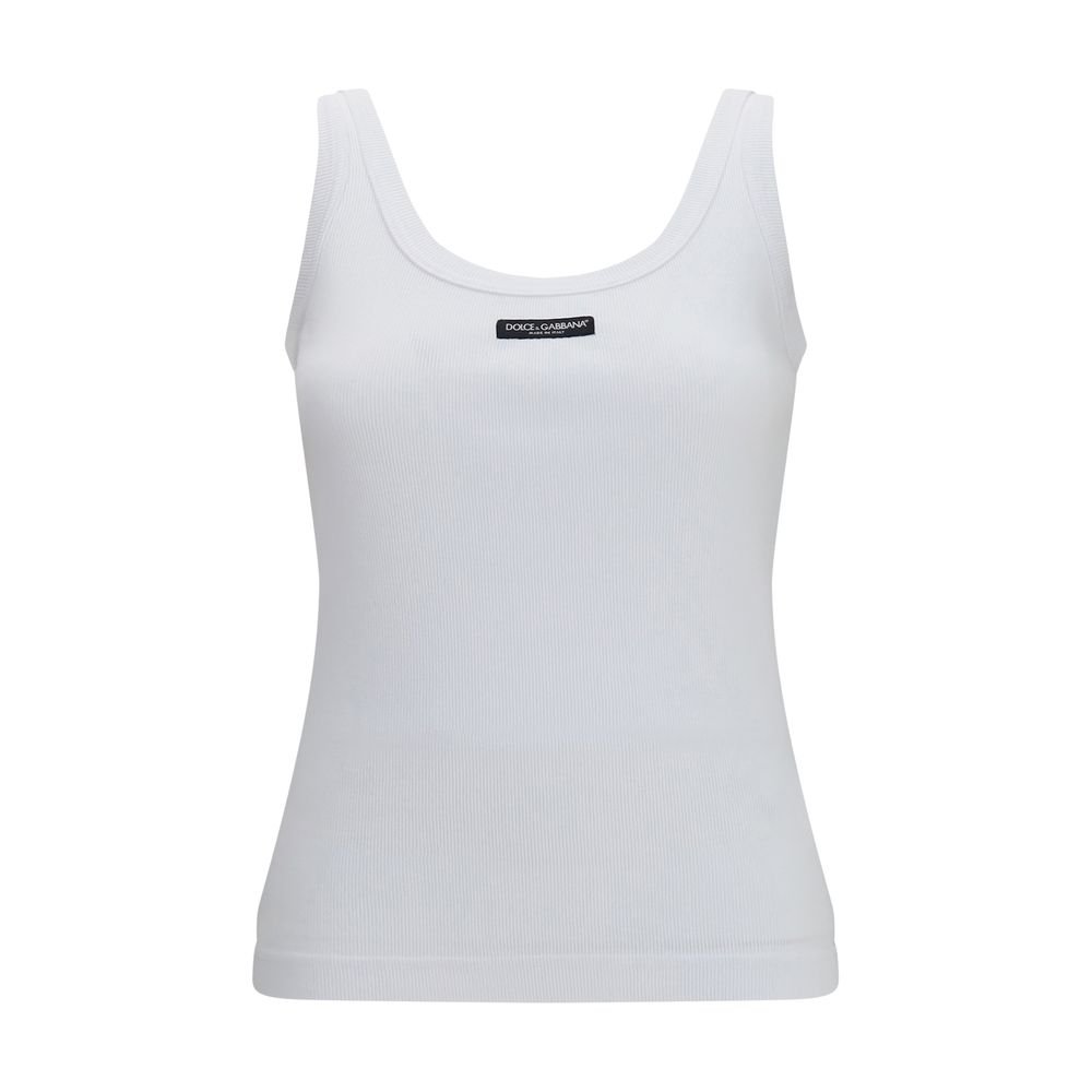 Dolce & Gabbana wit katoenen tanktops