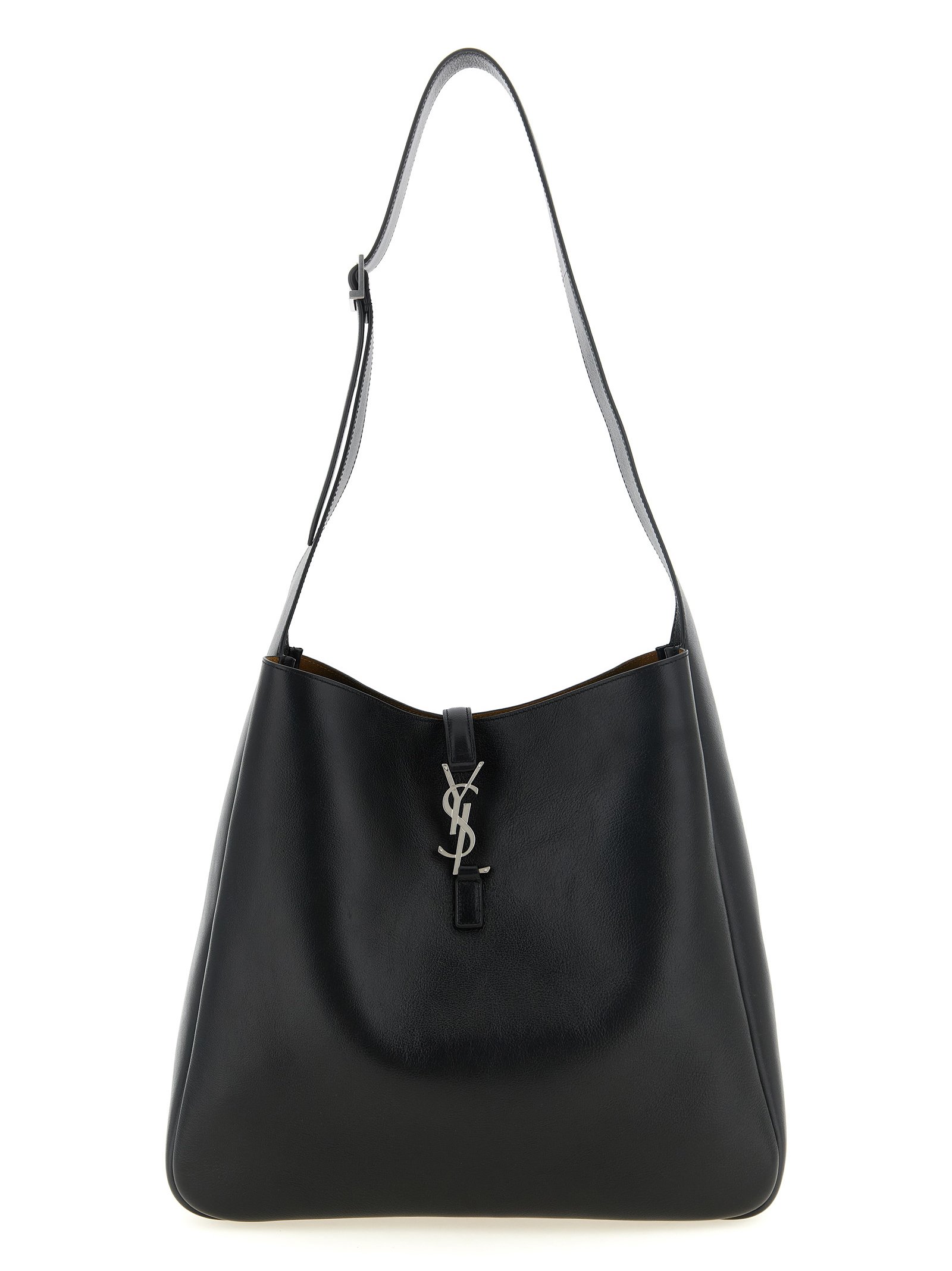 Saint Laurent zwart kalfsleren schoudertas