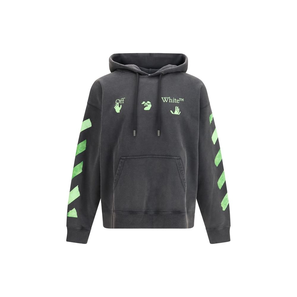 Off-wit grijs katoenen sweatshirt