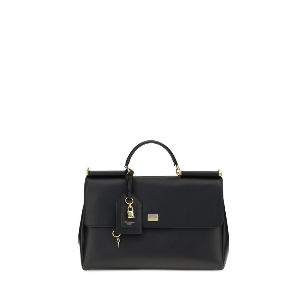 Dolce & Gabbana zwart kalfsleren schoudertas