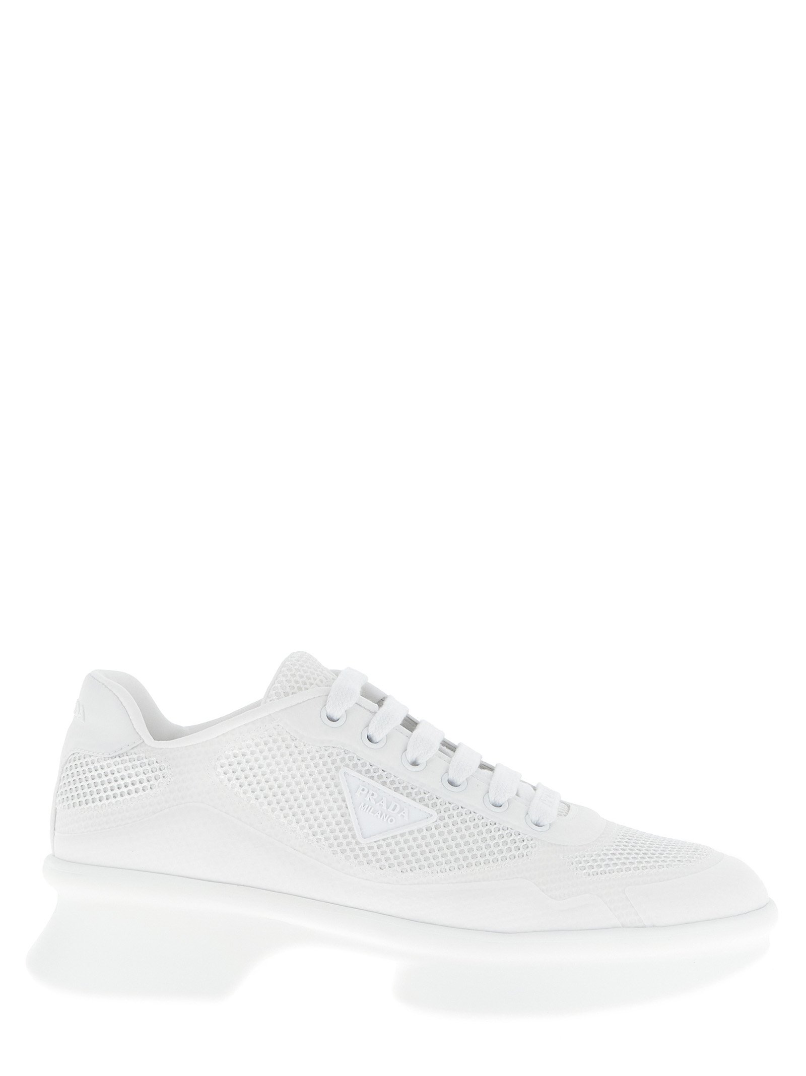 Prada wit polyester sportsneakers