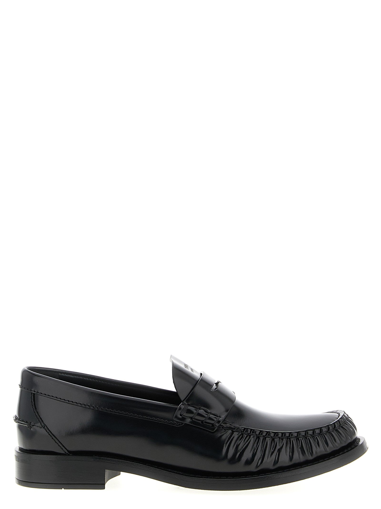 Prada zwart kalfsleren instapper loafers